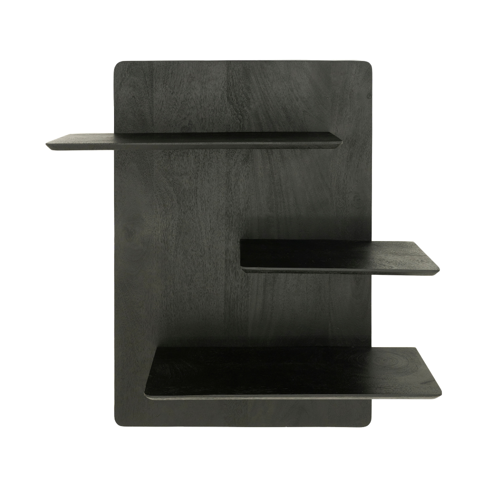 Wandregal SECO schwarzes Mangoholz