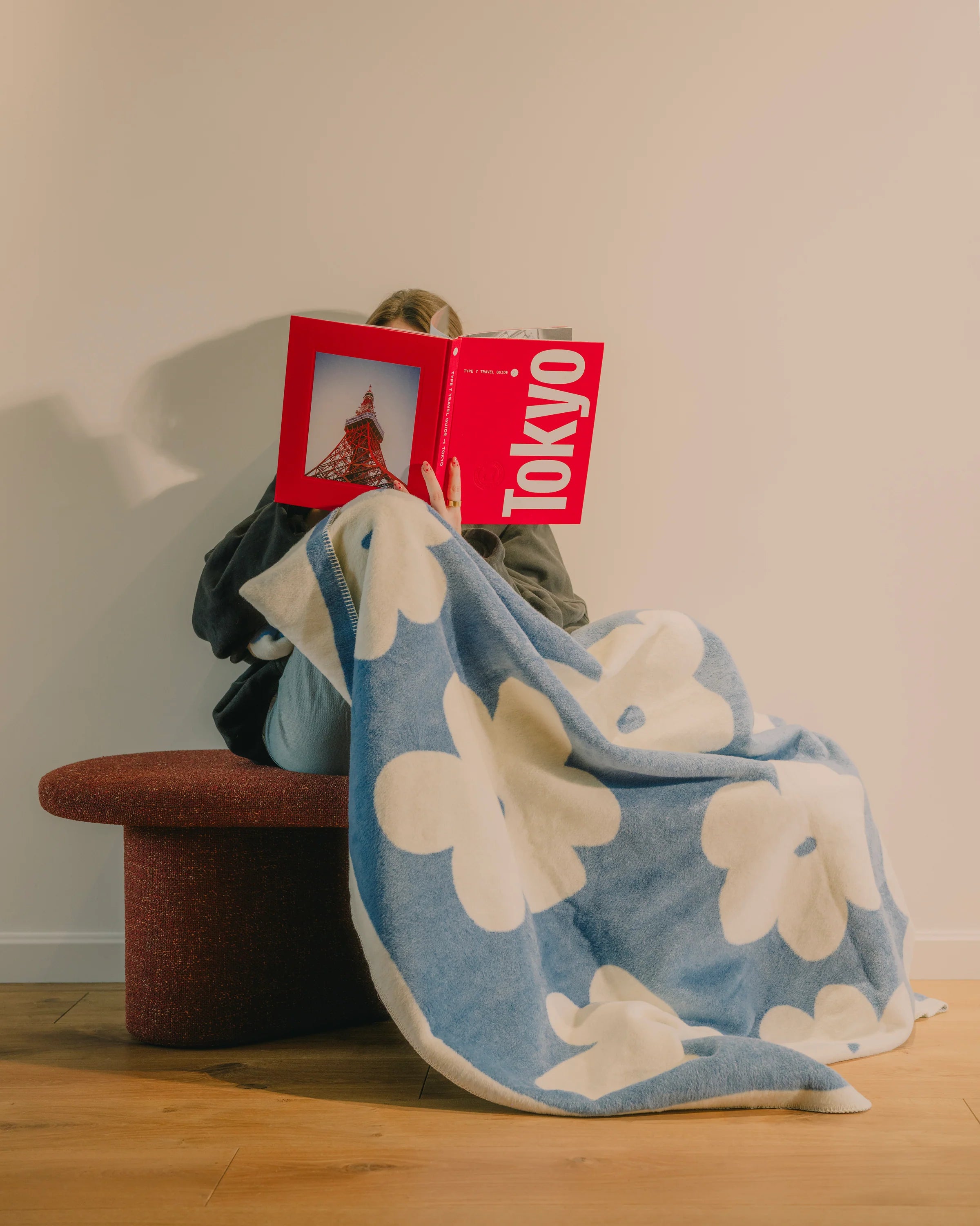 Koc FLO Himmelblau und Ecru