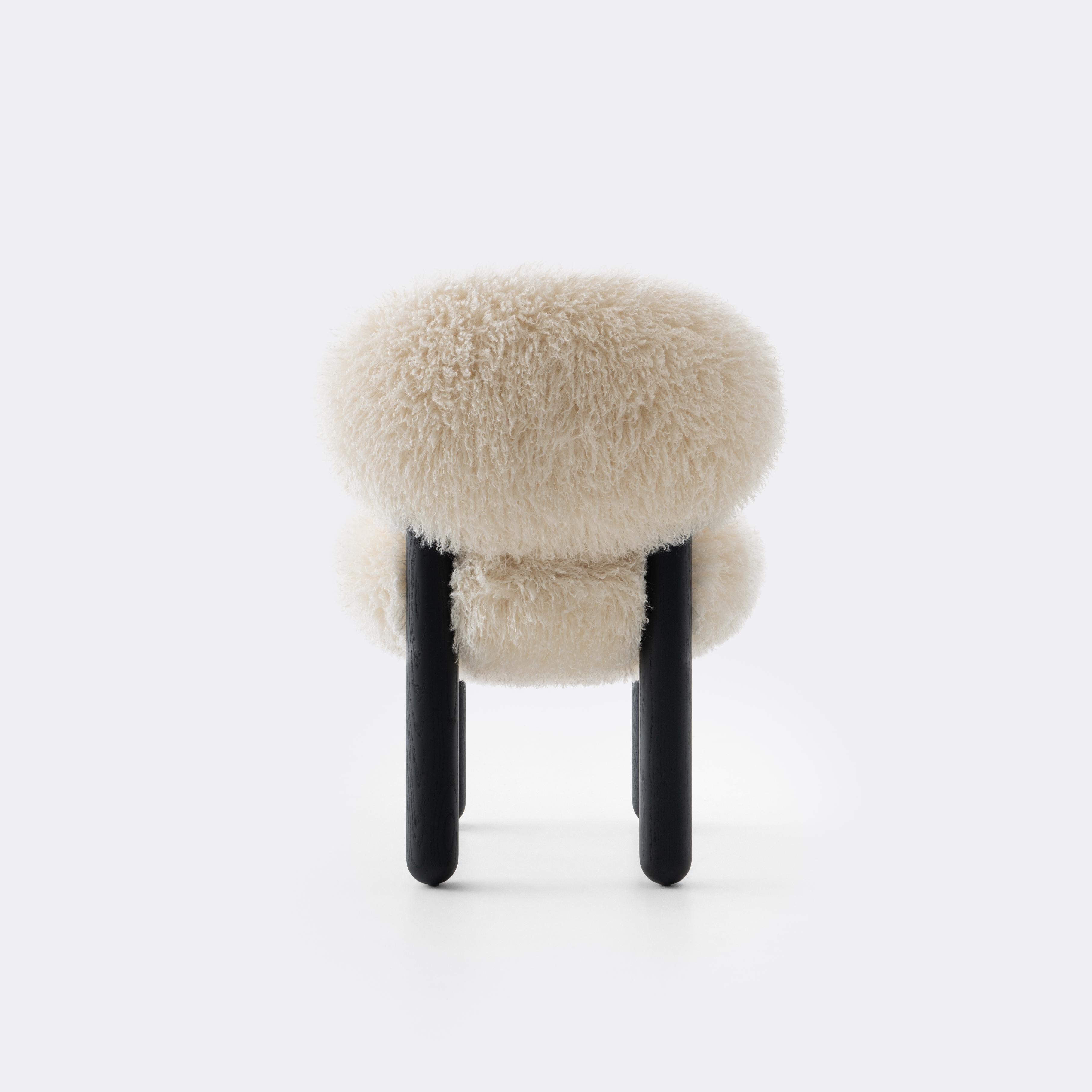 Krzesło FLOCK CS2 - FLUFFY EDITION sztuczne futerko – styl nowoczesny