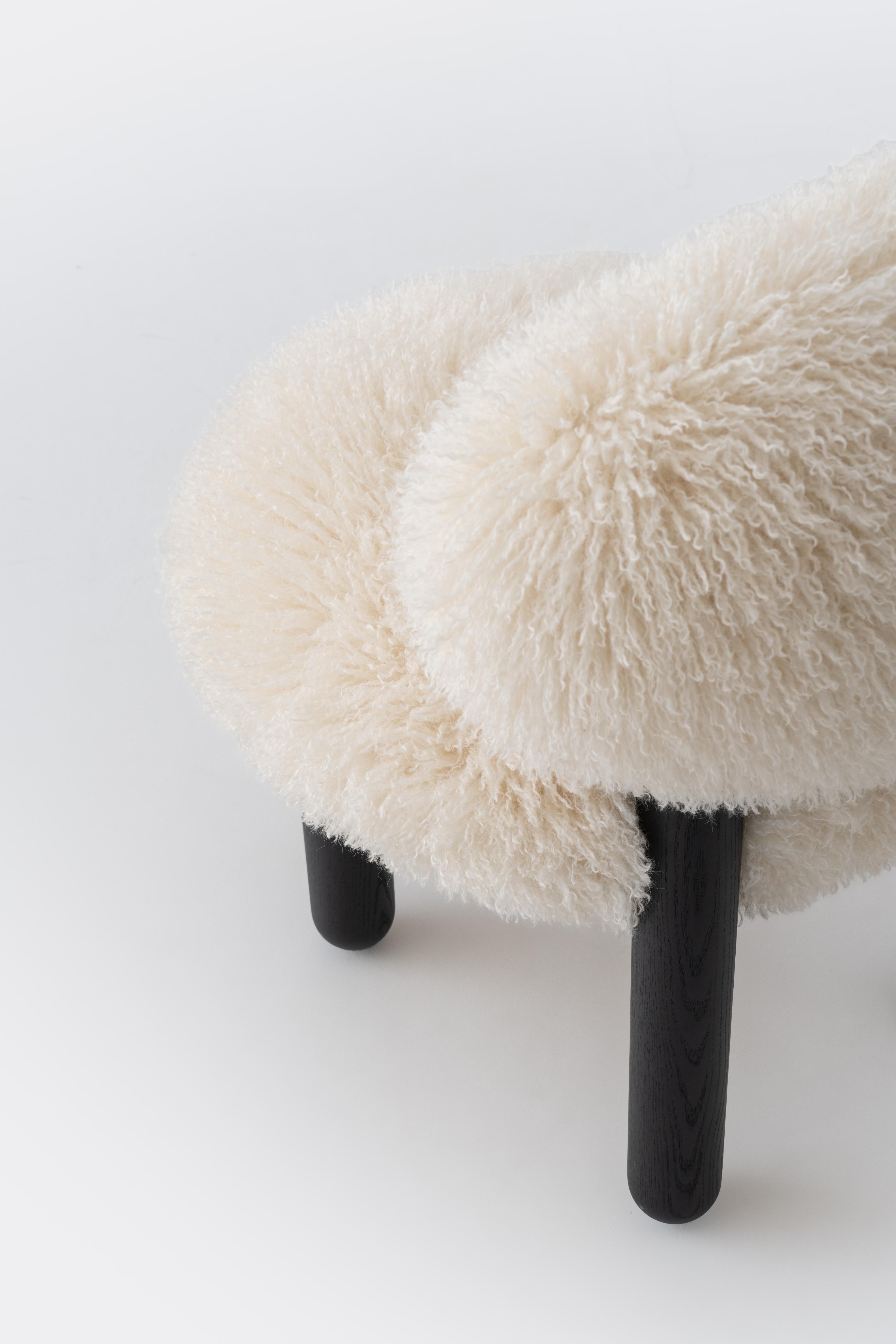 Krzesło FLOCK CS2 - FLUFFY EDITION sztuczne futerko, marka Noom