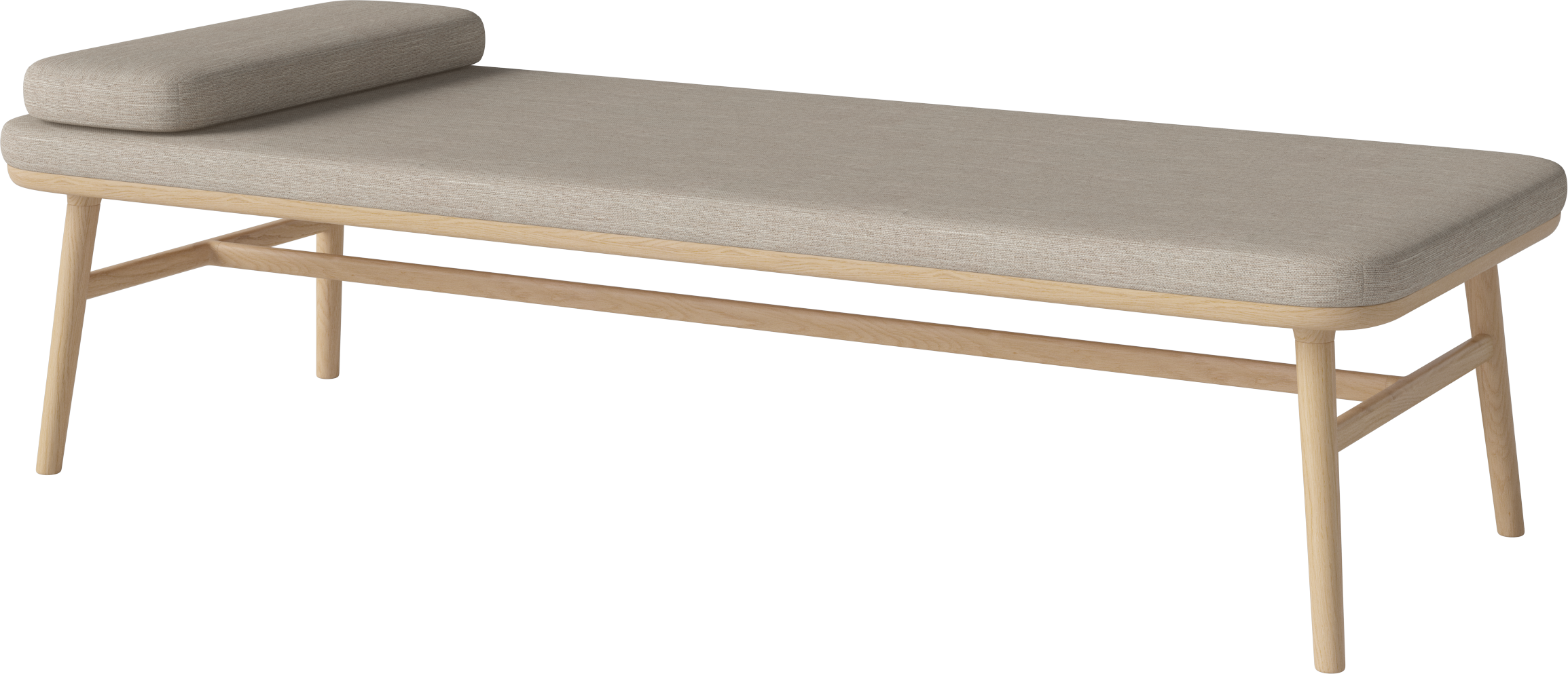 Upholstered FLORE FLORE BASE FROM BLUTED Oak wood