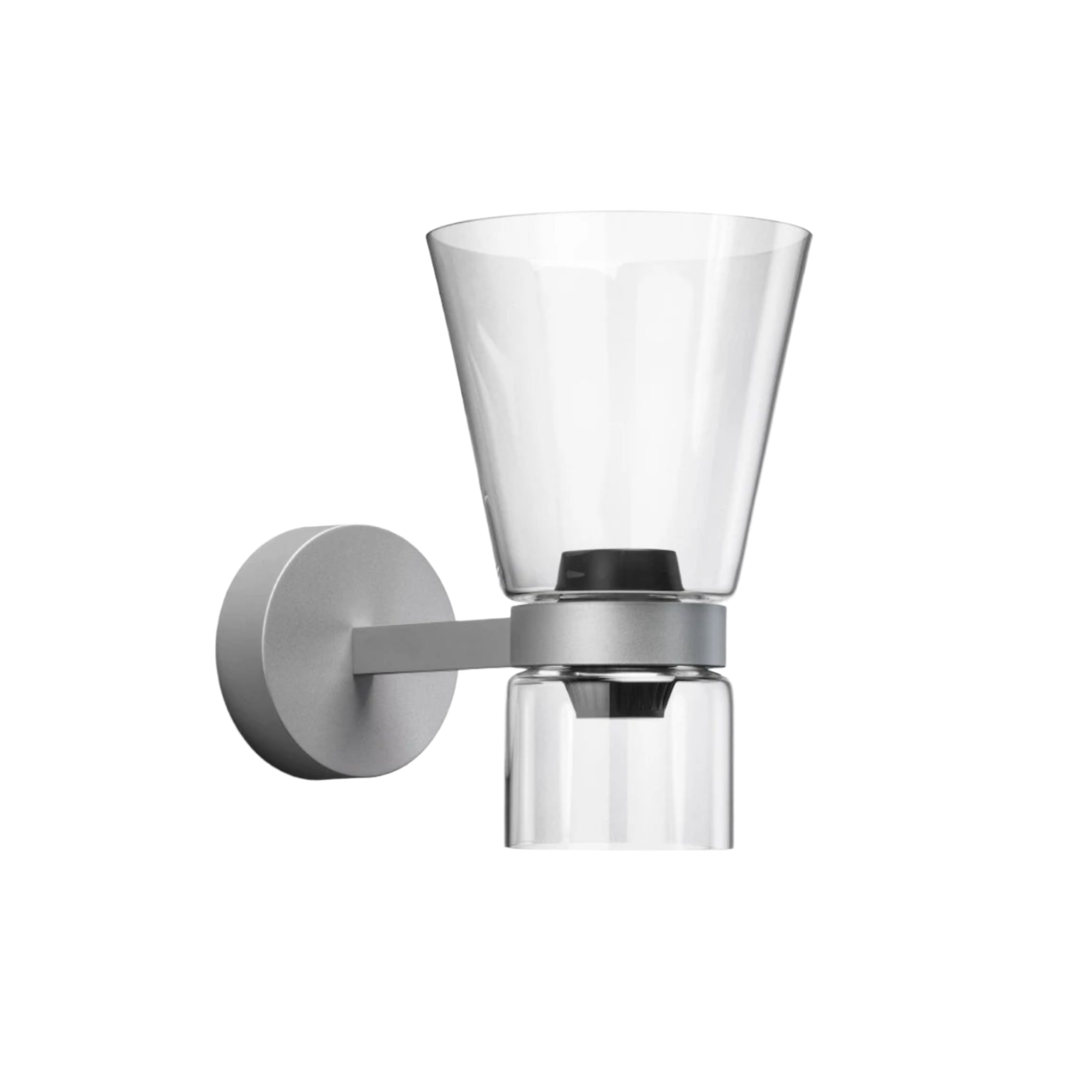 Wandlampe NOCTURNE CONE silber