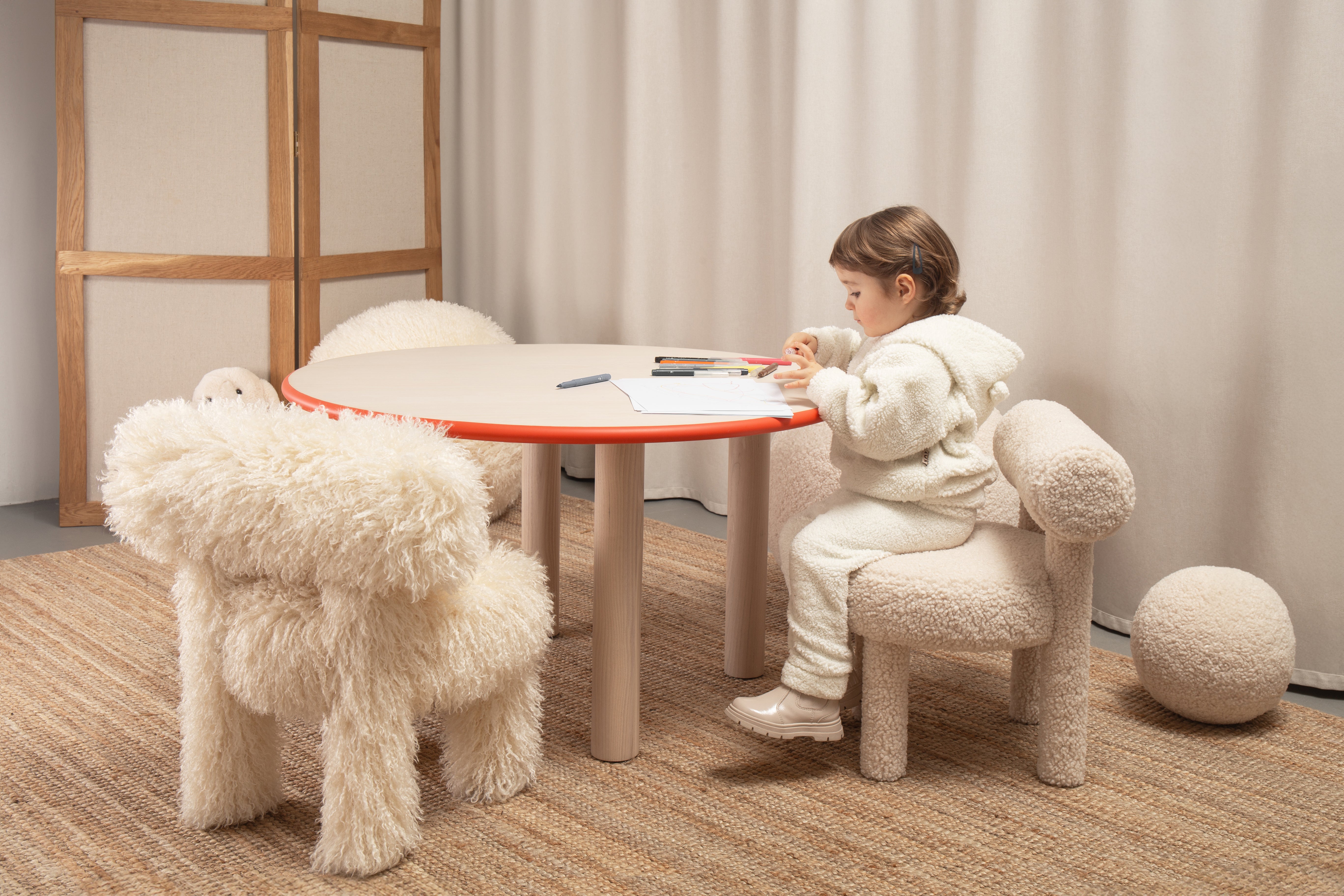 Kindersessel BABY GROPIUS CS1 - FLUFFY EDITION Kunstfell