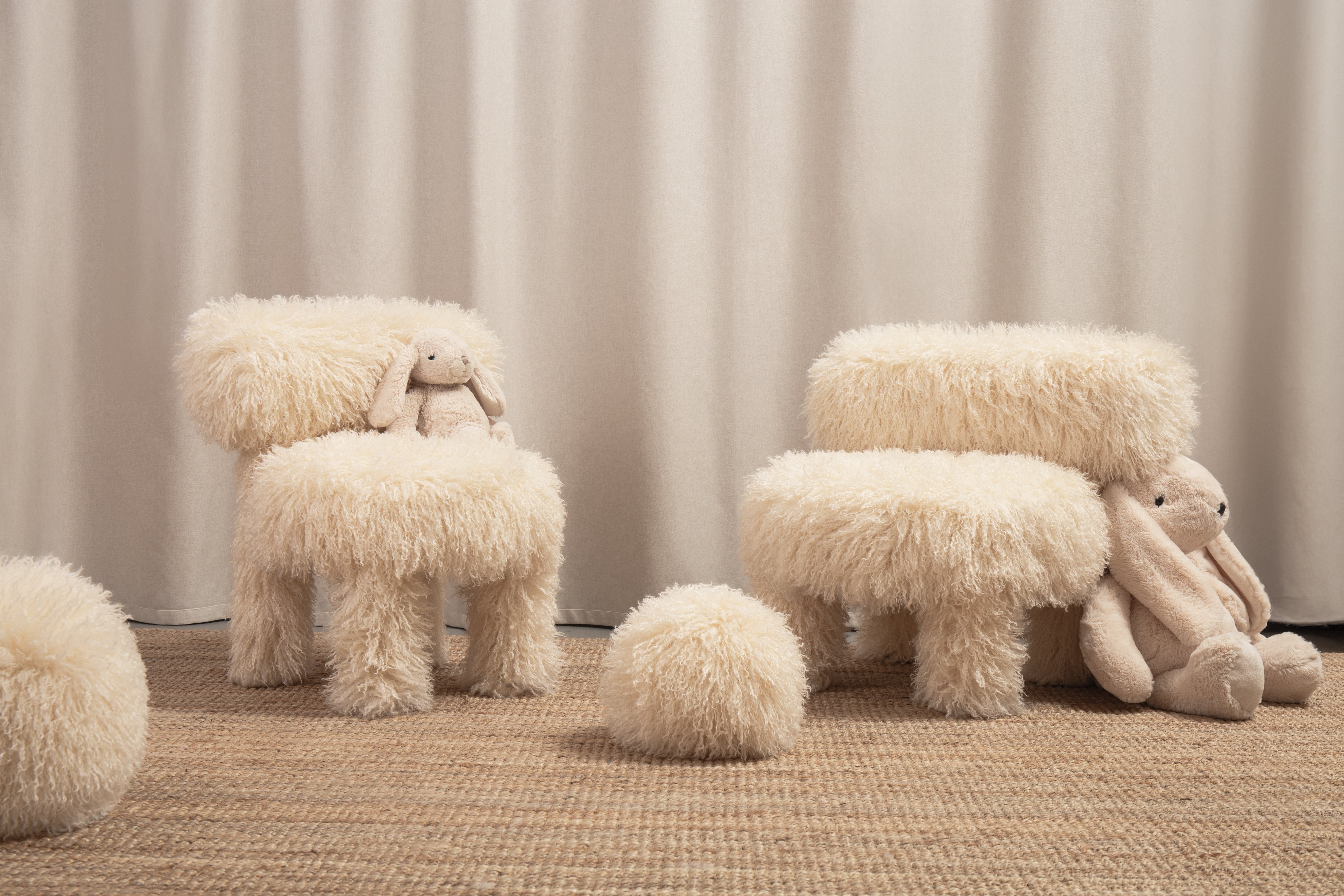 Kindersessel BABY GROPIUS CS1 - FLUFFY EDITION Kunstfell