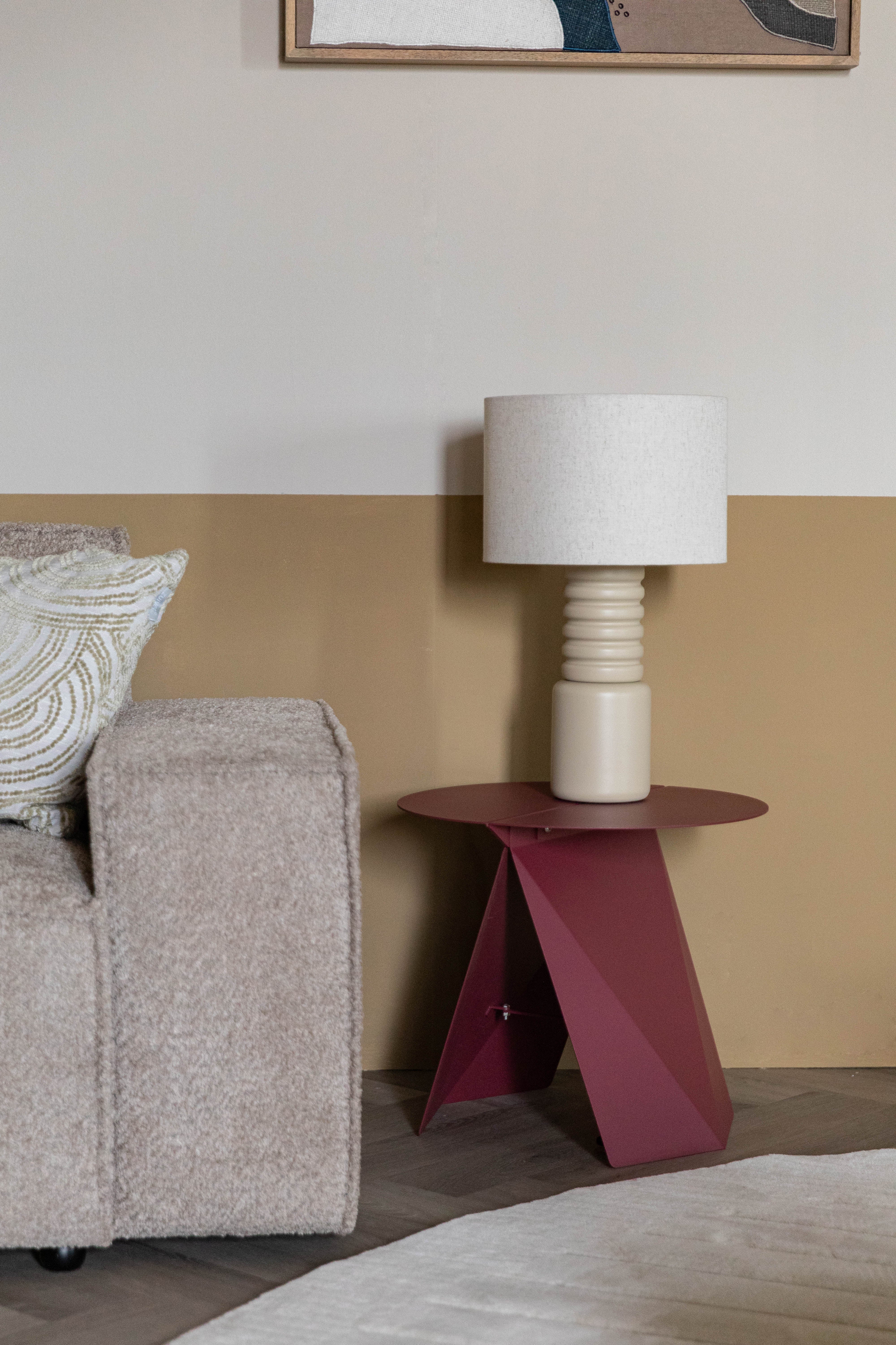 FOLDY Burgundy Side Table