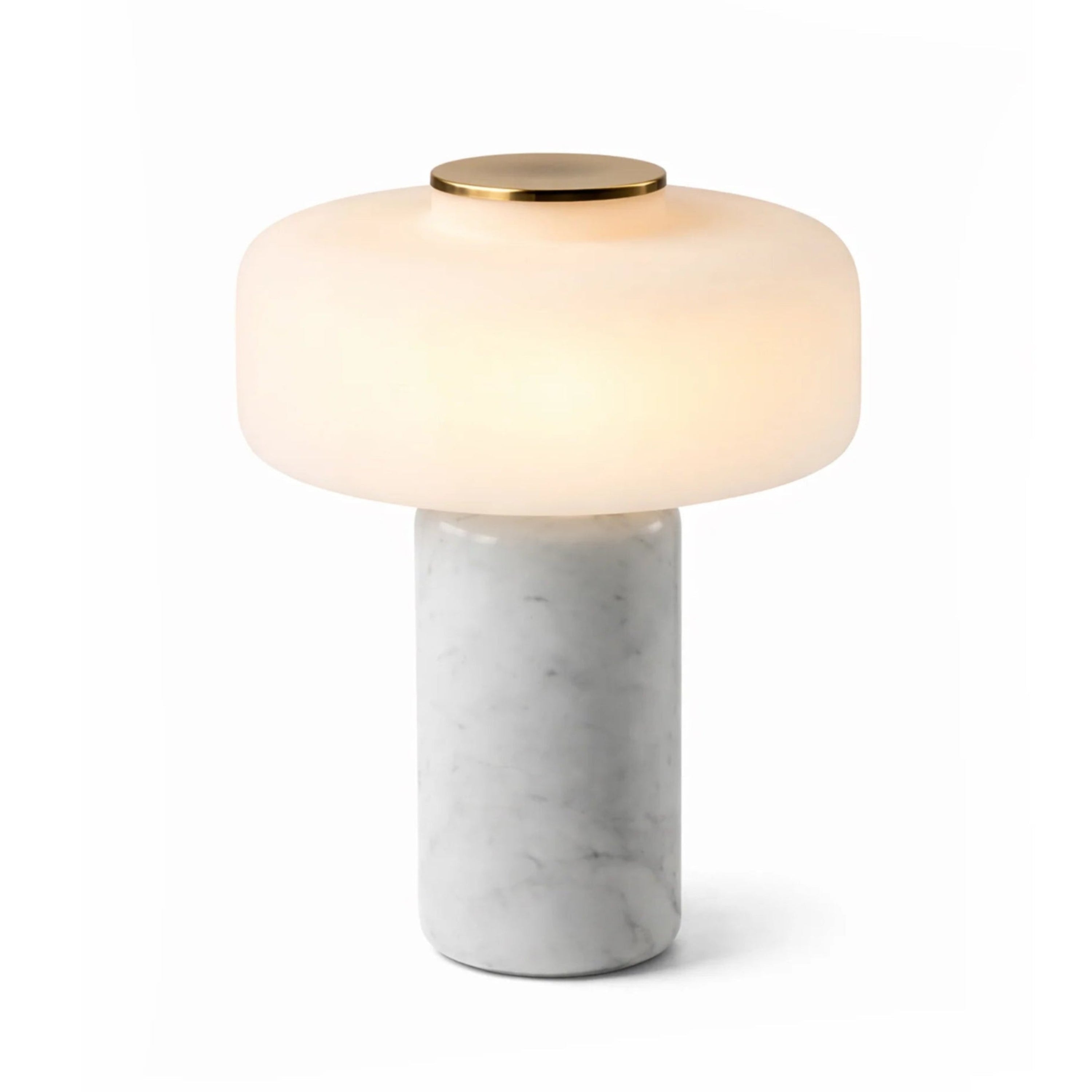 Tischlampe FONTE weißer Marmor
