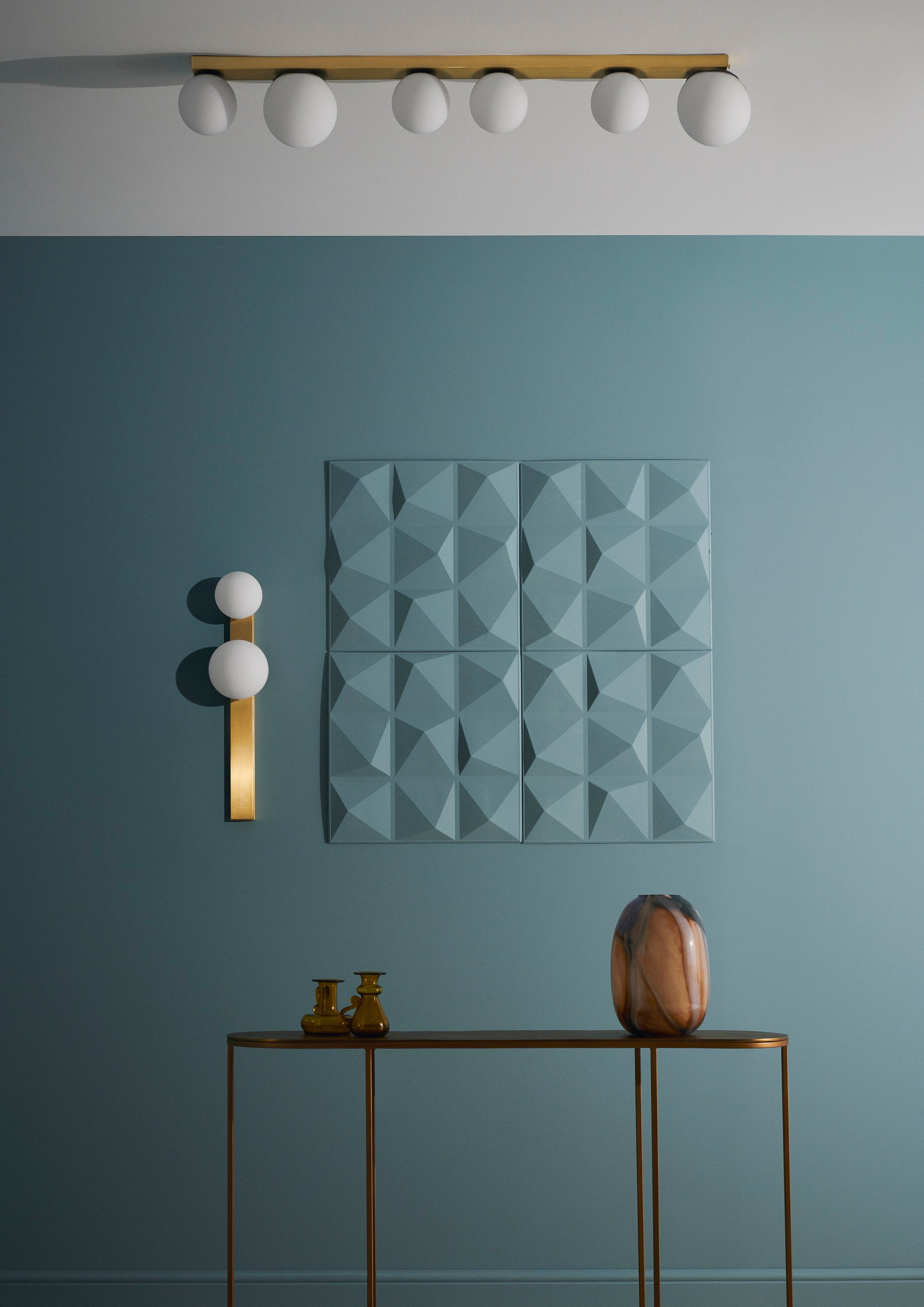 GIGI Two-Point Wall Lamp Brushed Brass