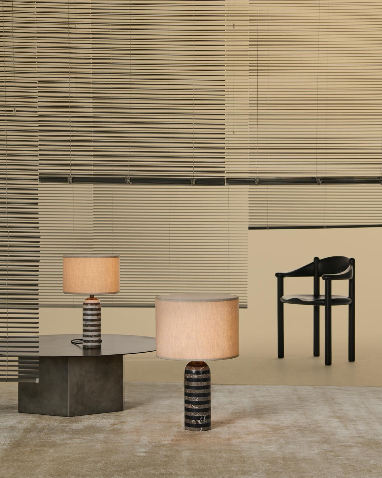 GRAVITY Table Lamp White Marble