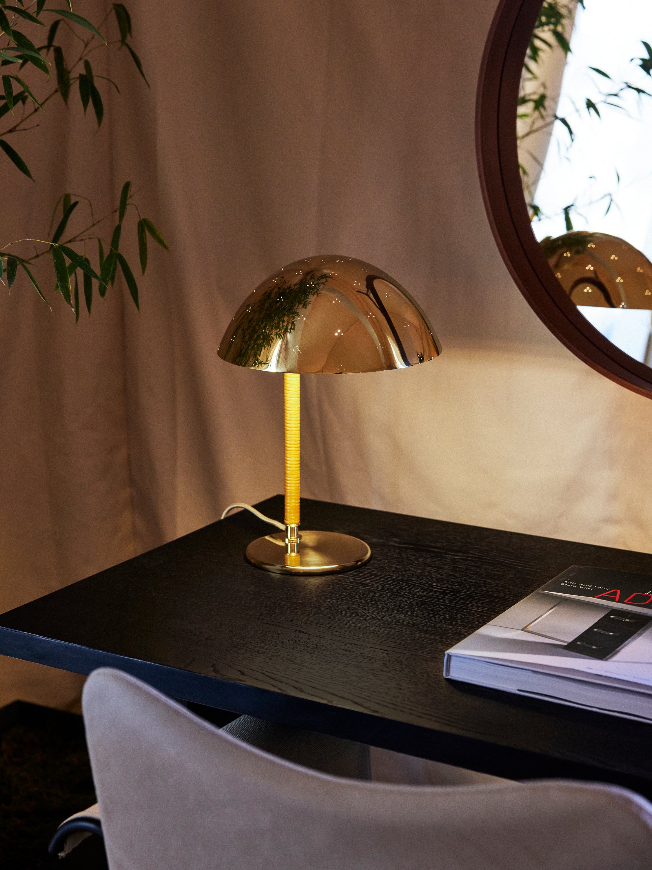 Tischlampe 9209 poliertes Messing