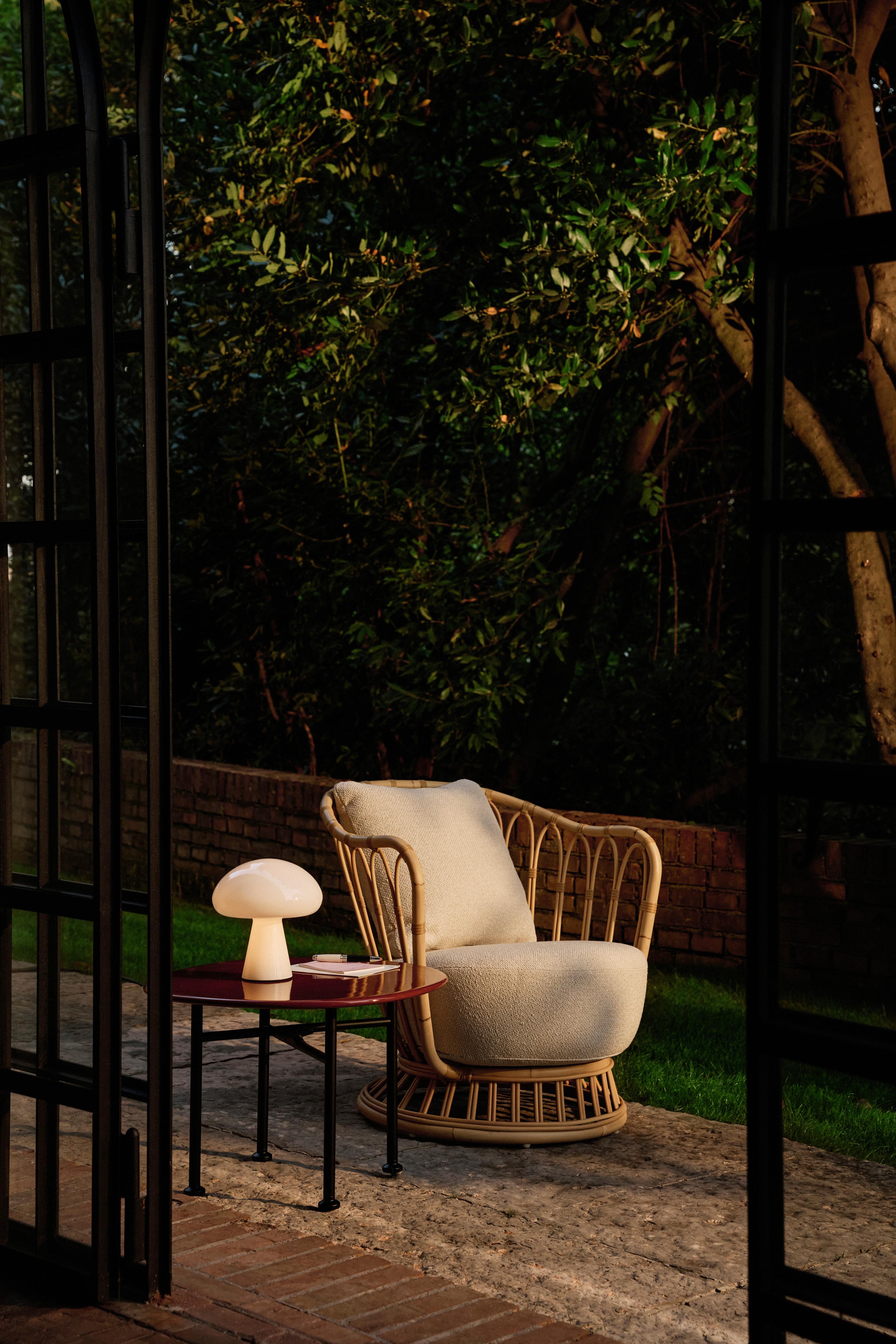 Gartenstuhl GRACE gepolstert mit Rattanbasis