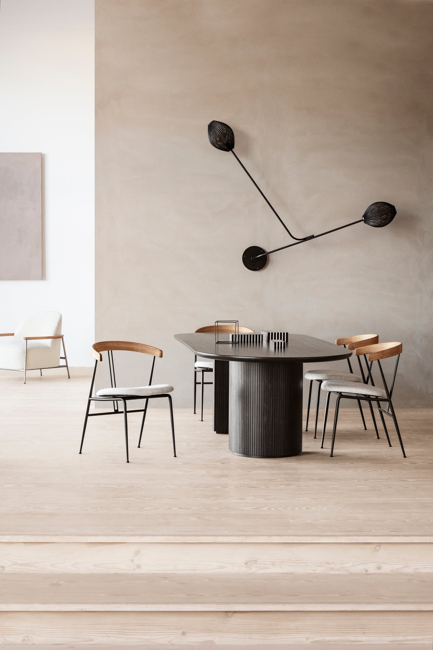 SATELLITE wall lamp black