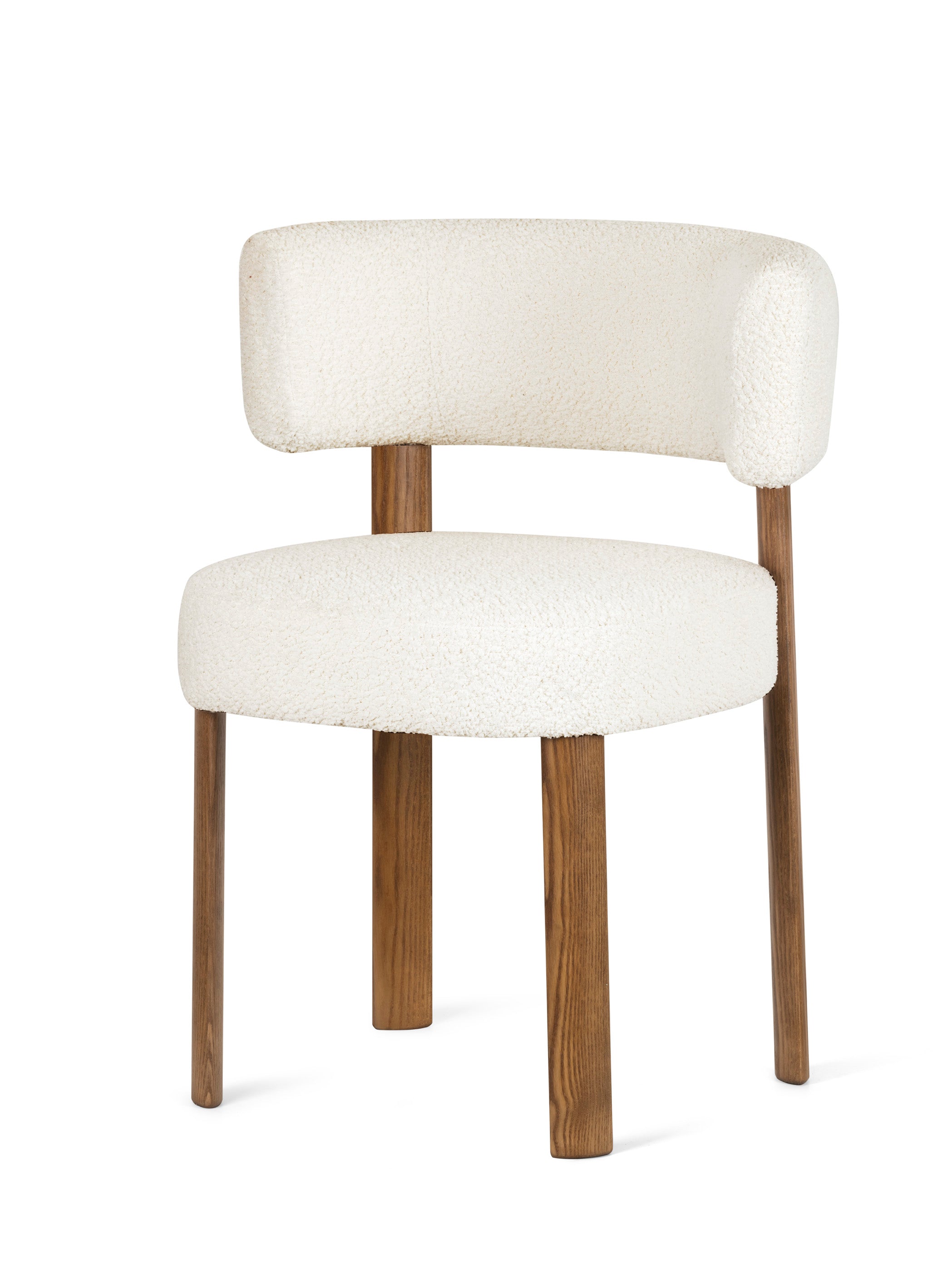 Krzesło GLEN tapicerowane z drewnianą podstawą – drewno, Calligaris