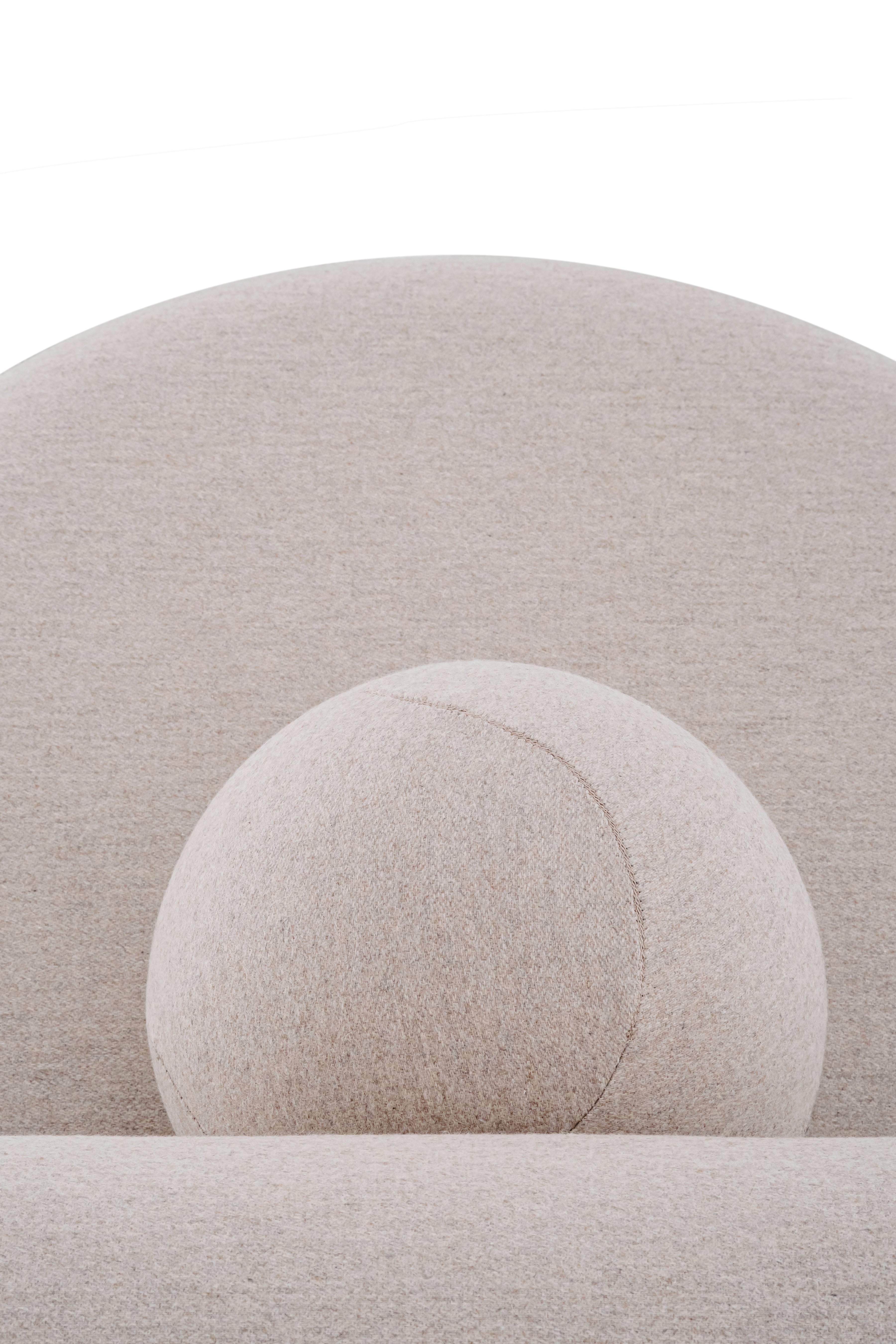 Sessel GROPIUS CS2 gepolstert mit Holzgestell