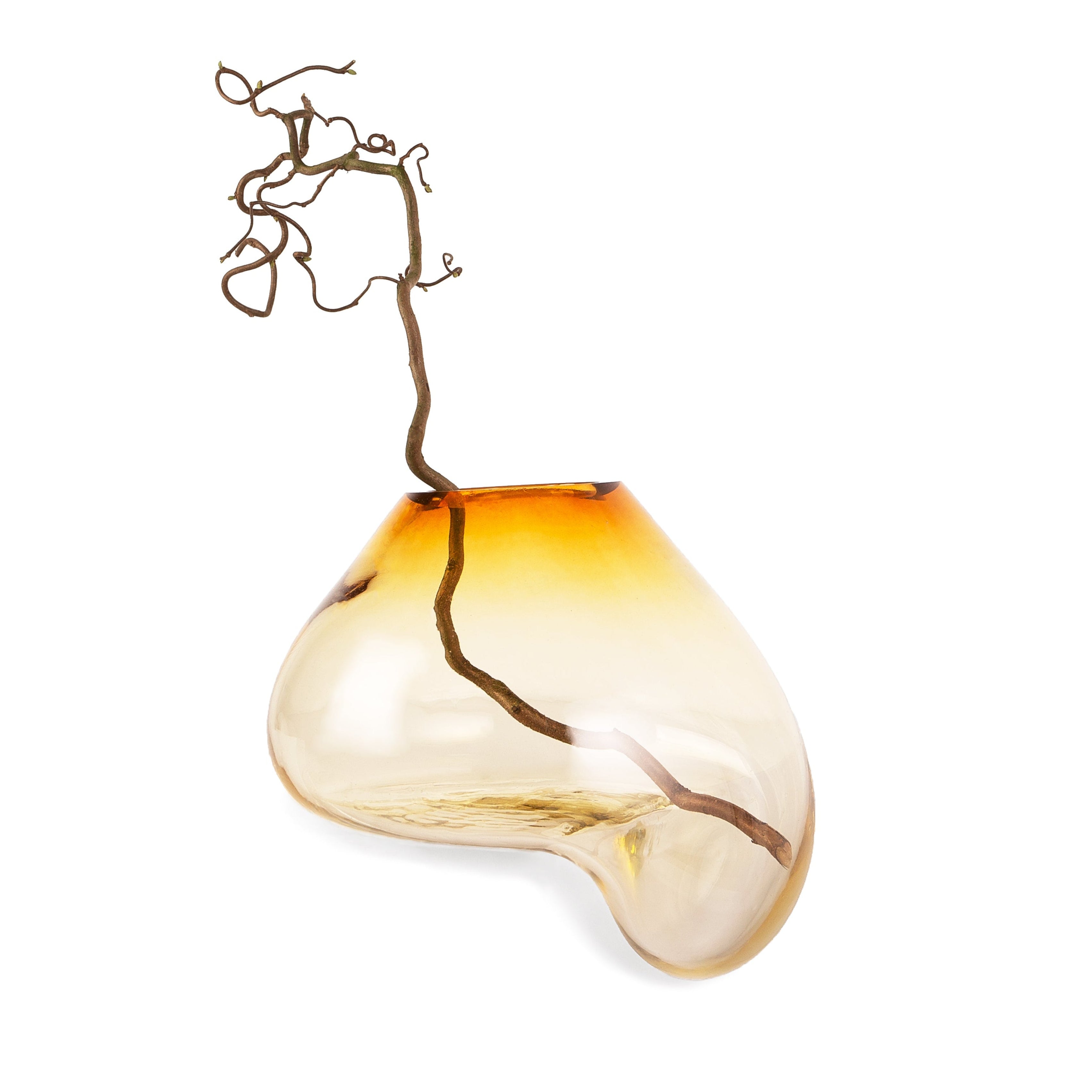 GUTTA Amber Glass Vase