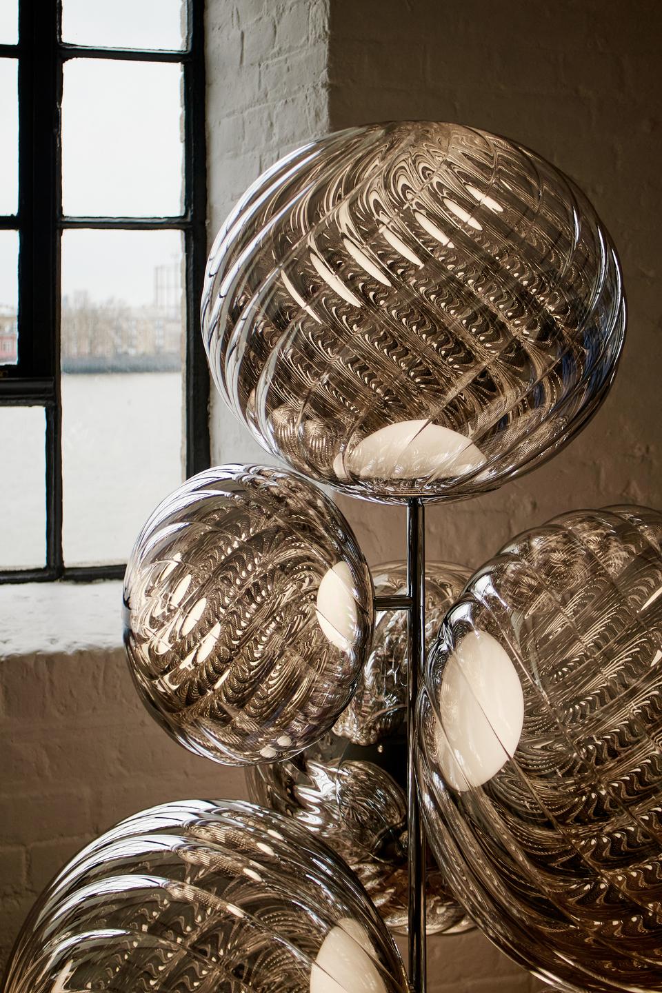 Pendelleuchte WHIRL silber