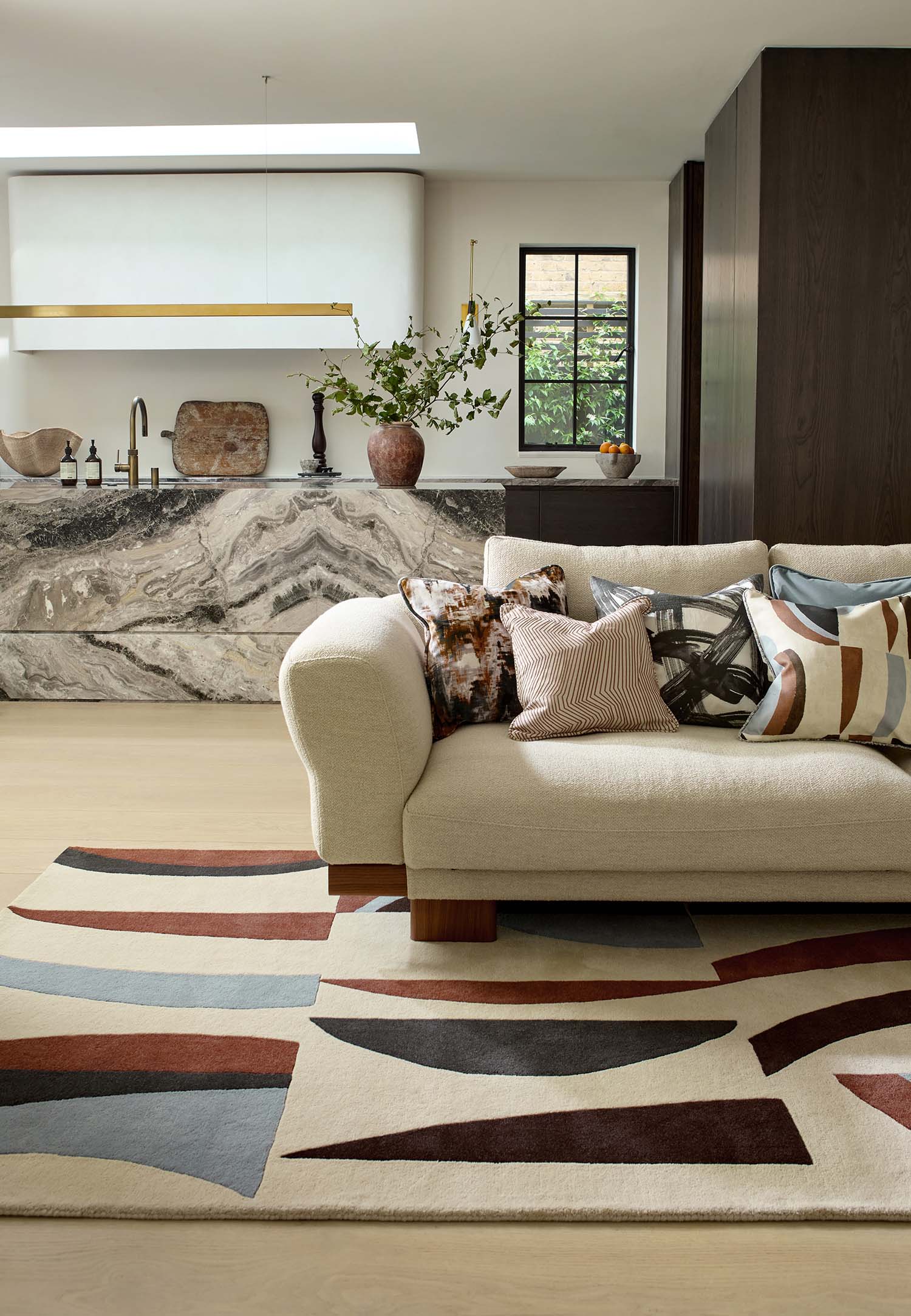 TORILLO CORNFLOWER WALNUT rug beige-brown