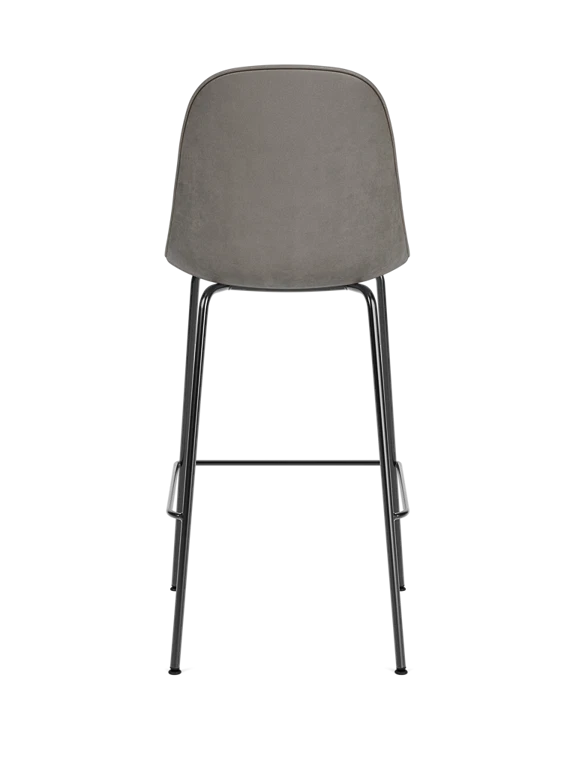 Hocker HARBOUR graues Leder