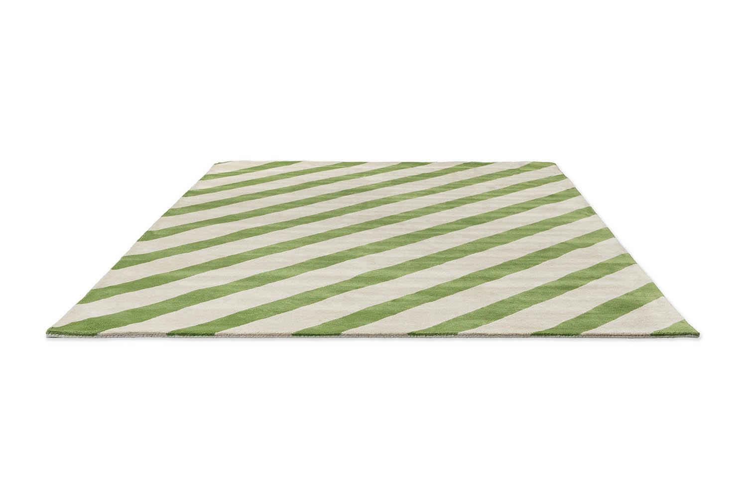 PAPER STRAW PERIDOT Teppich grün-beige