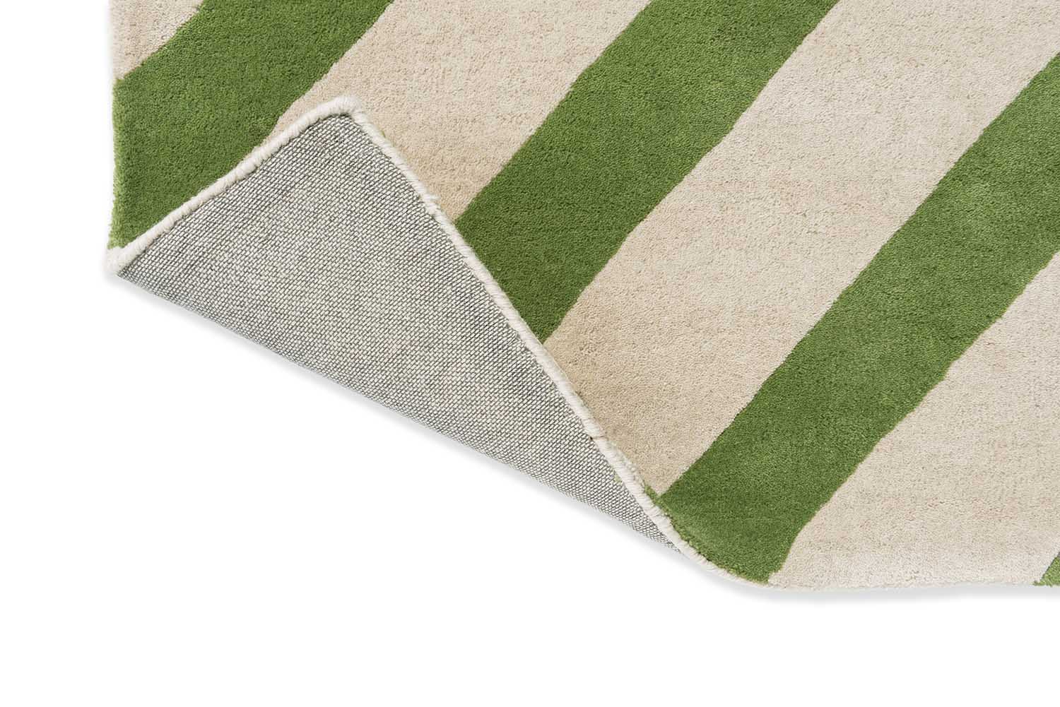 PAPER STRAW PERIDOT Teppich grün-beige