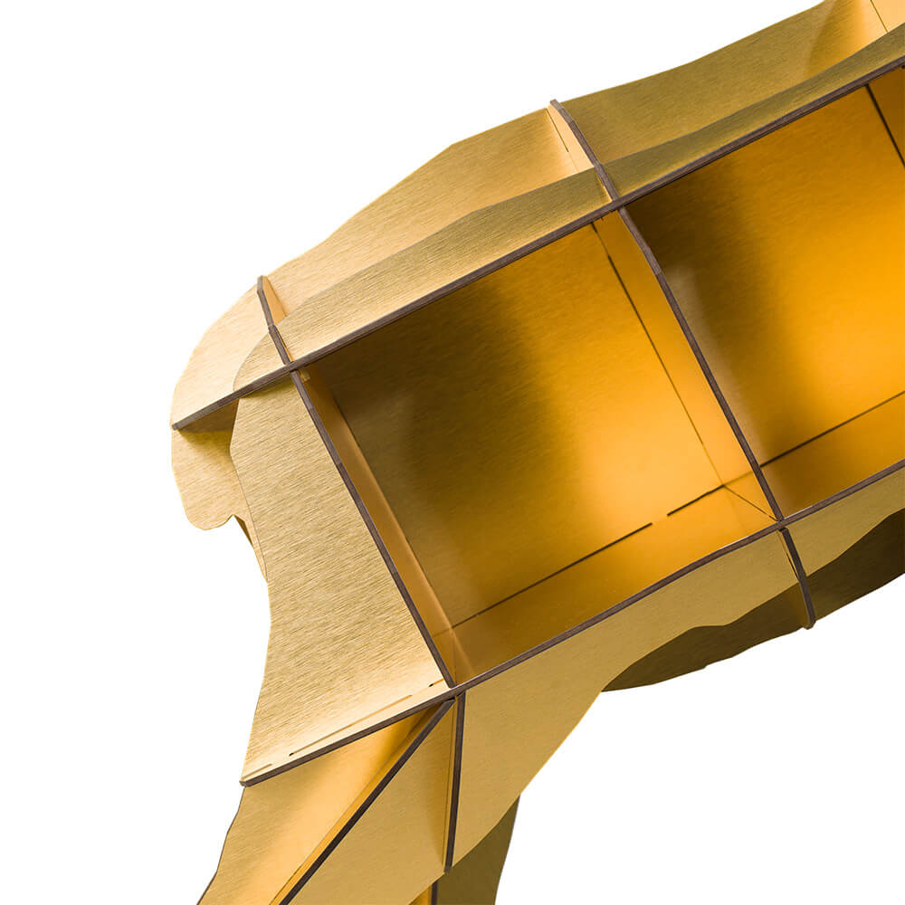 Wandregal HORACE in Gold