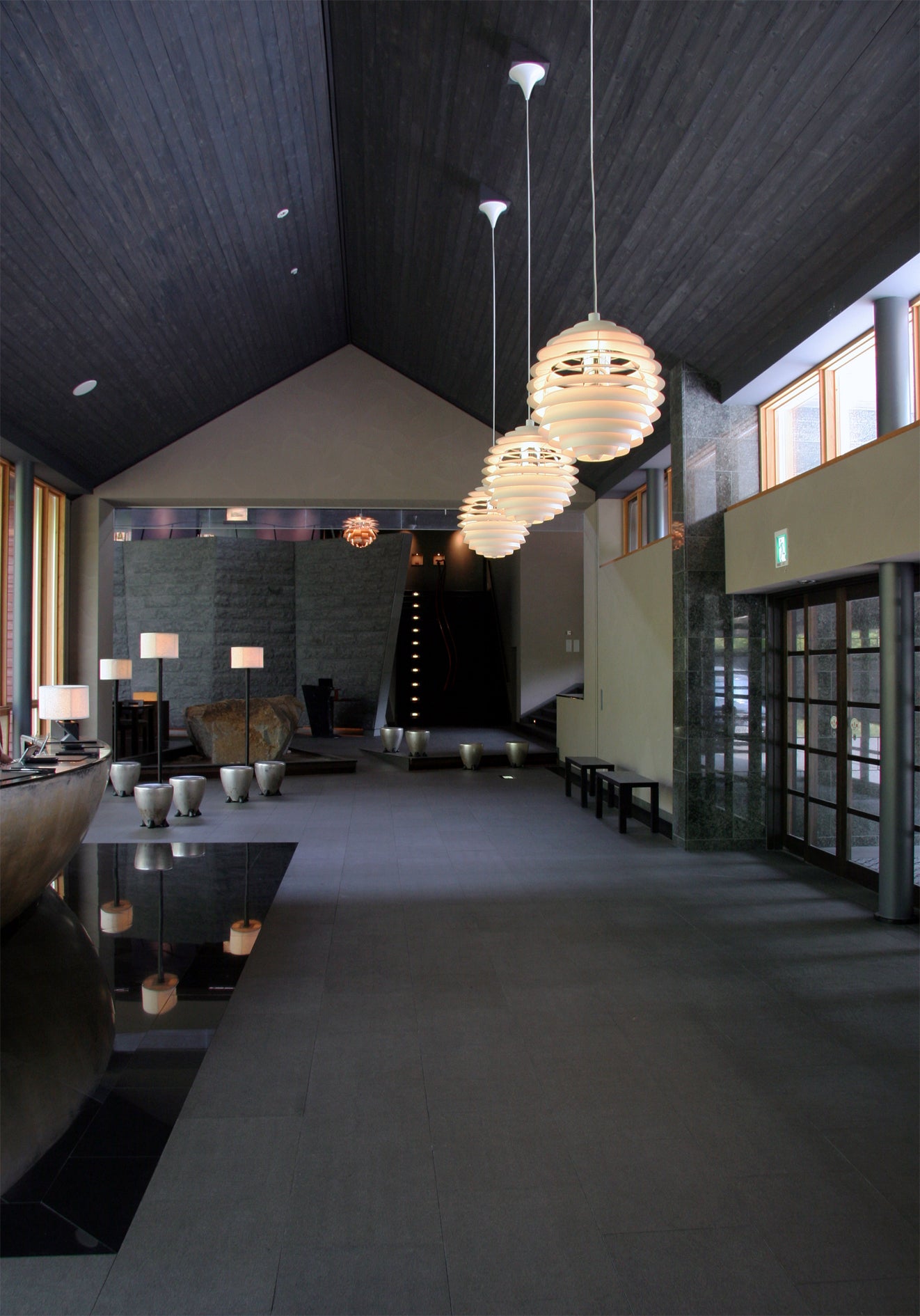 PH LOUVRE white pendant lamp