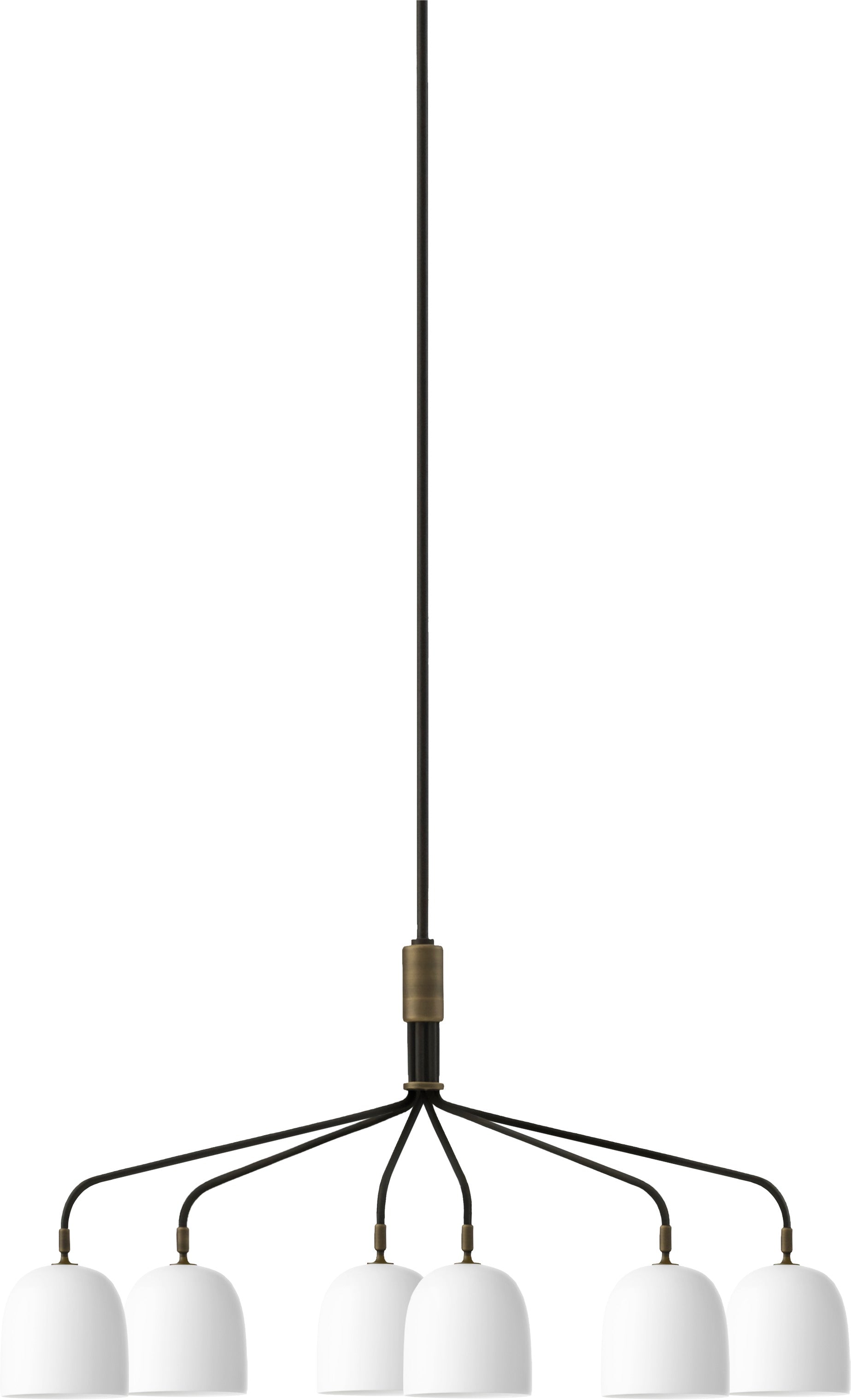 Weißer HOWARD Kronleuchter