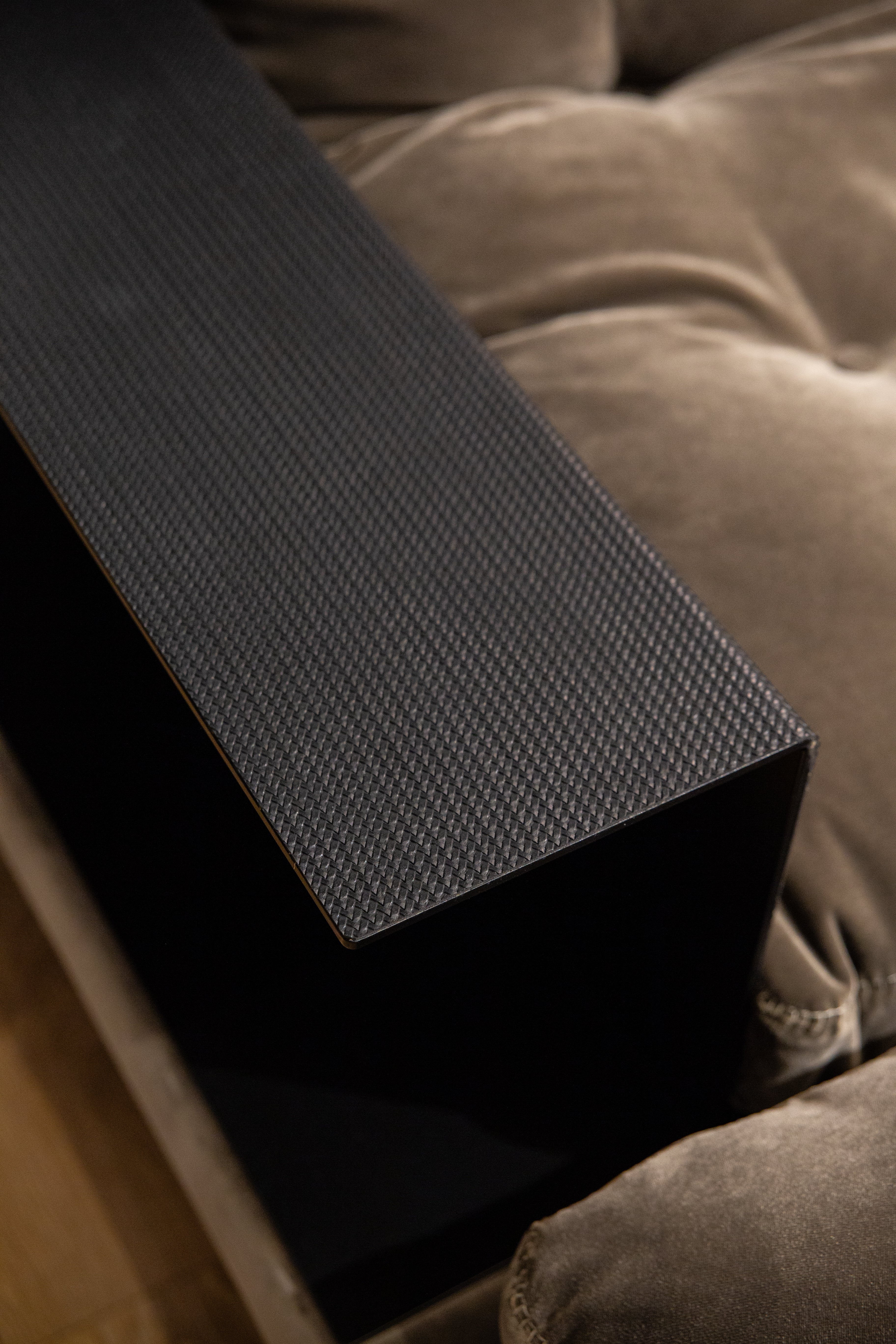 Left-sided Corner Sofa STUDY in Brown - Display Model