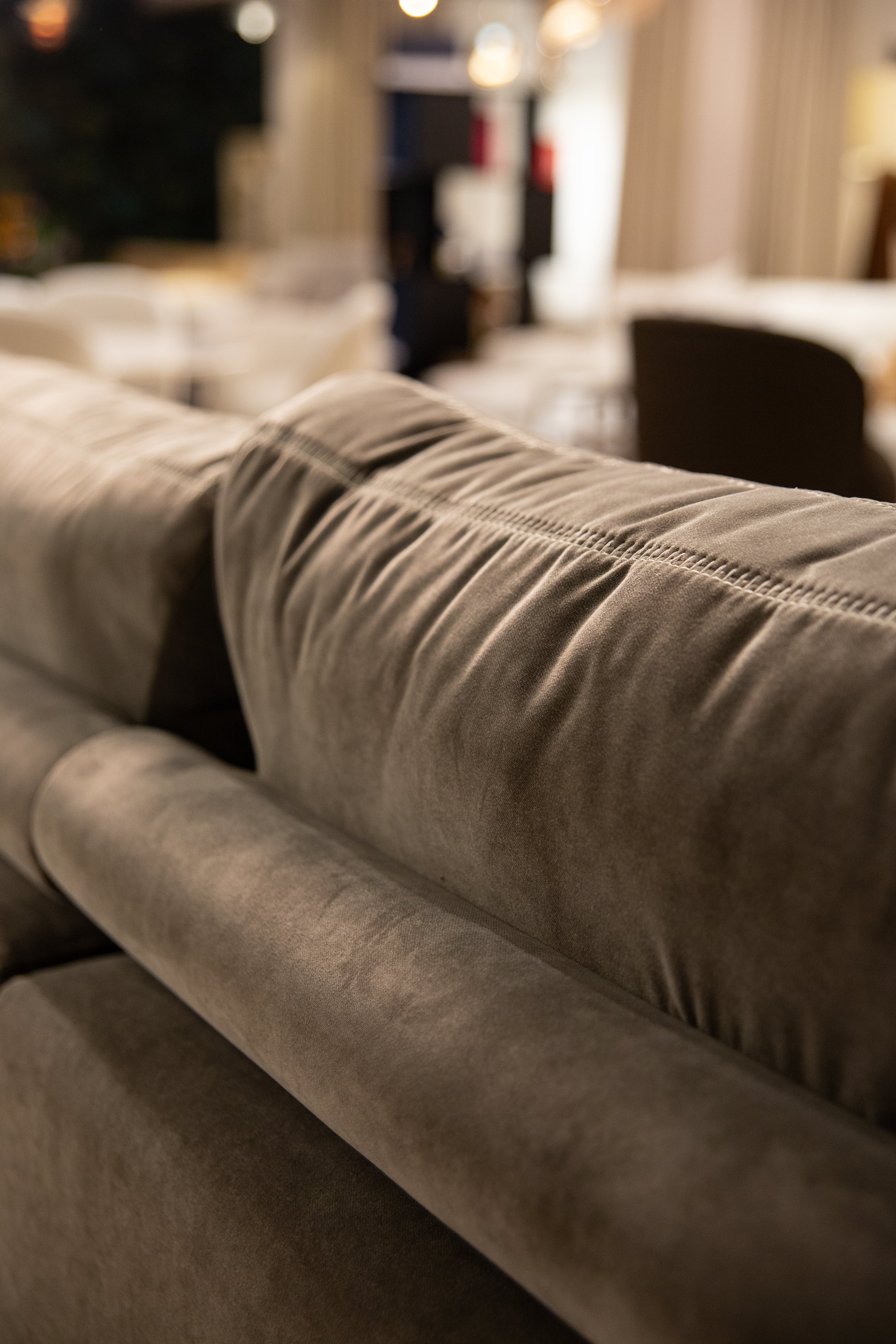 Left-sided Corner Sofa STUDY in Brown - Display Model