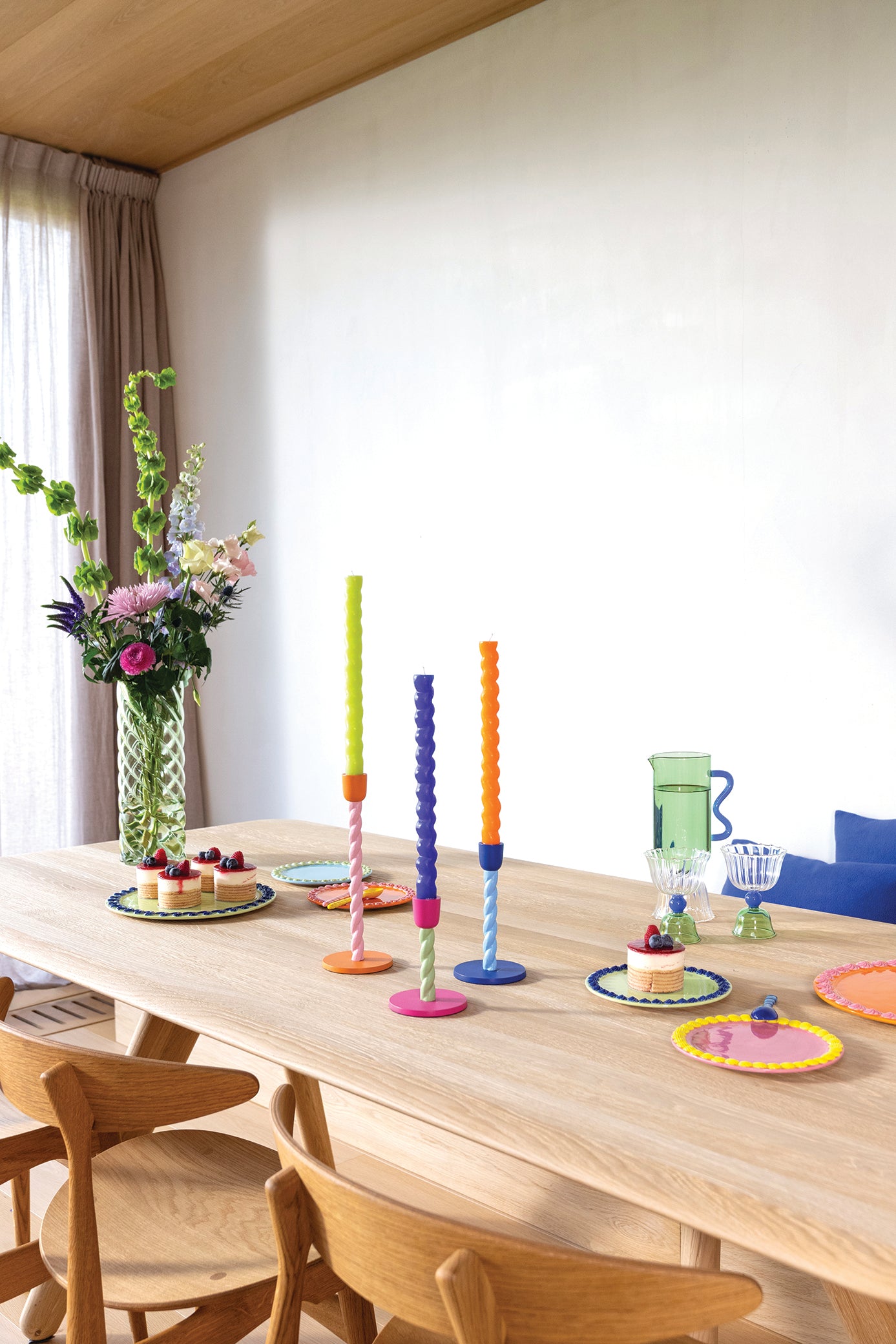 MARSHMALLOW vase green glass