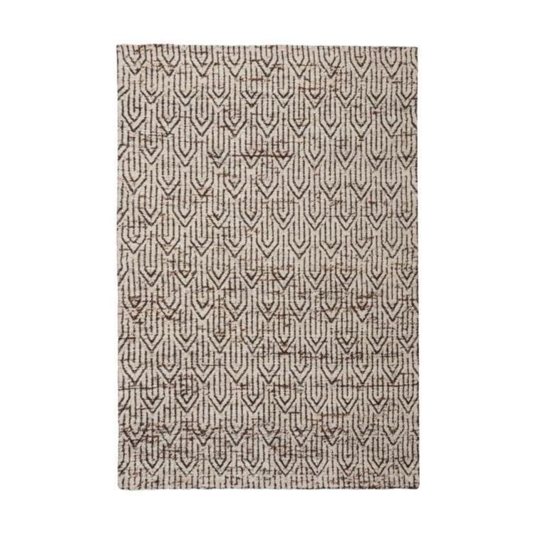 JOSLIN beige rug with brown
