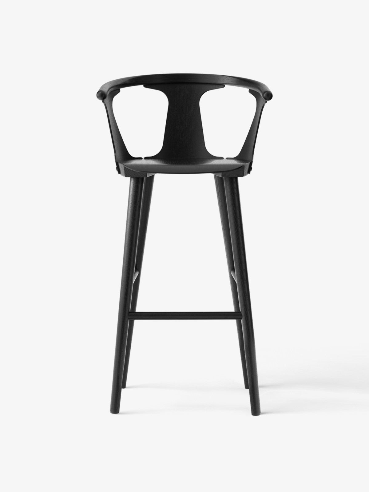Hocker IN BETWEEN schwarz lackierte Eiche