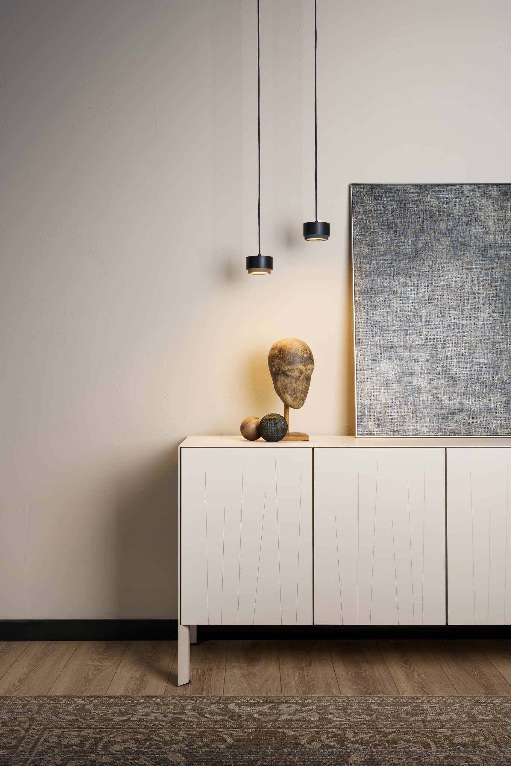 JUBI Hängelampe Aluminium mit Beton