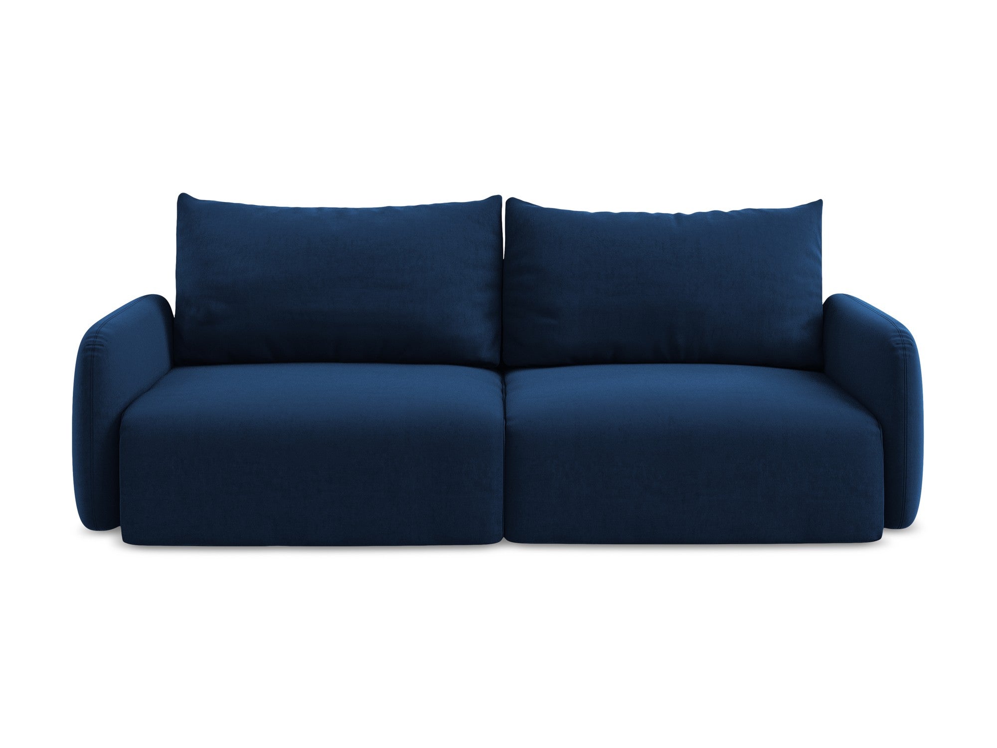Sofa aus Samt für 3 Personen mit Schlaf-Funktion KALENA in königsblau