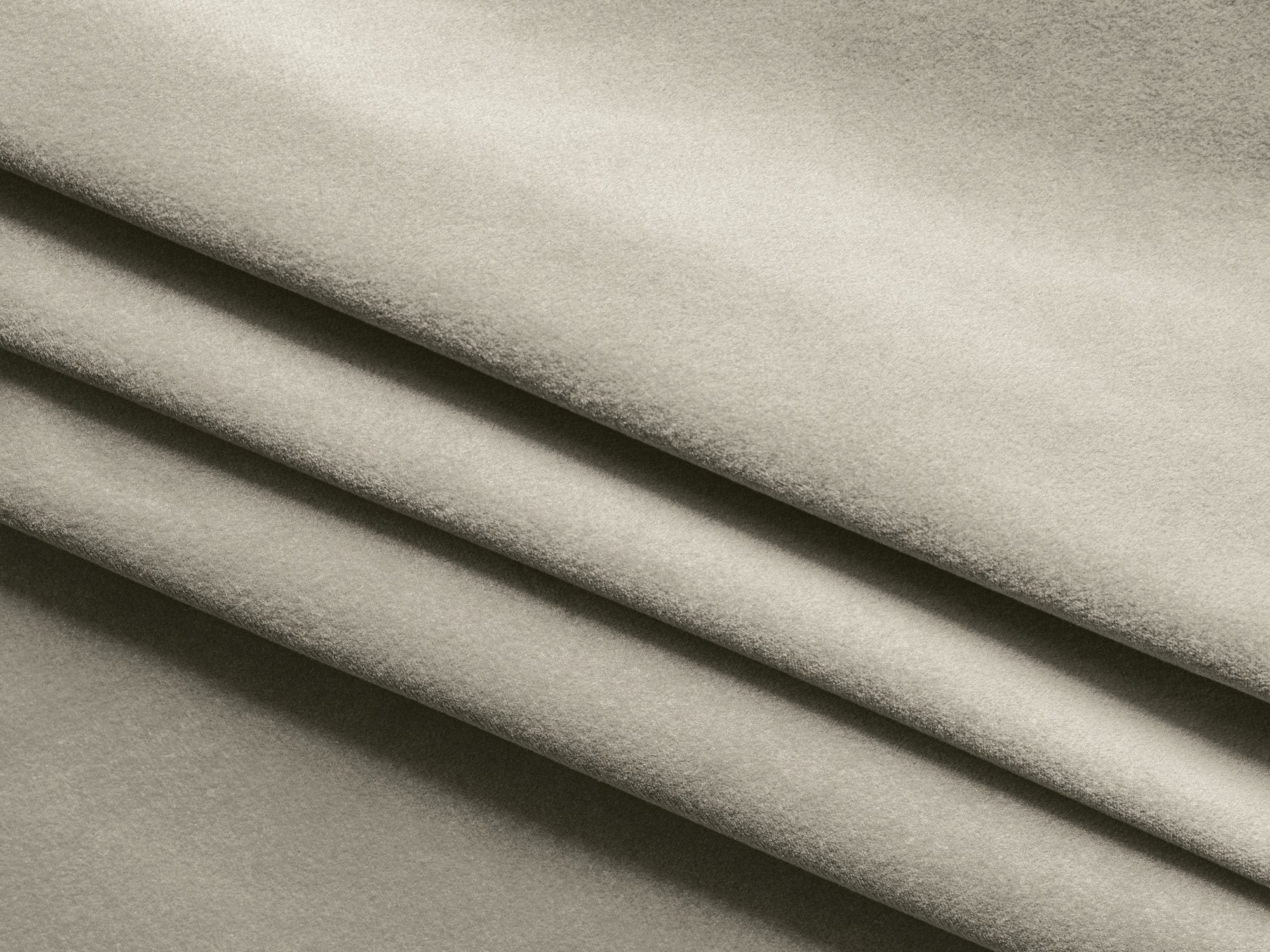 Sofa aus Samt für 3 Personen mit Schlaf-Funktion KAPUA perlmuttfarben