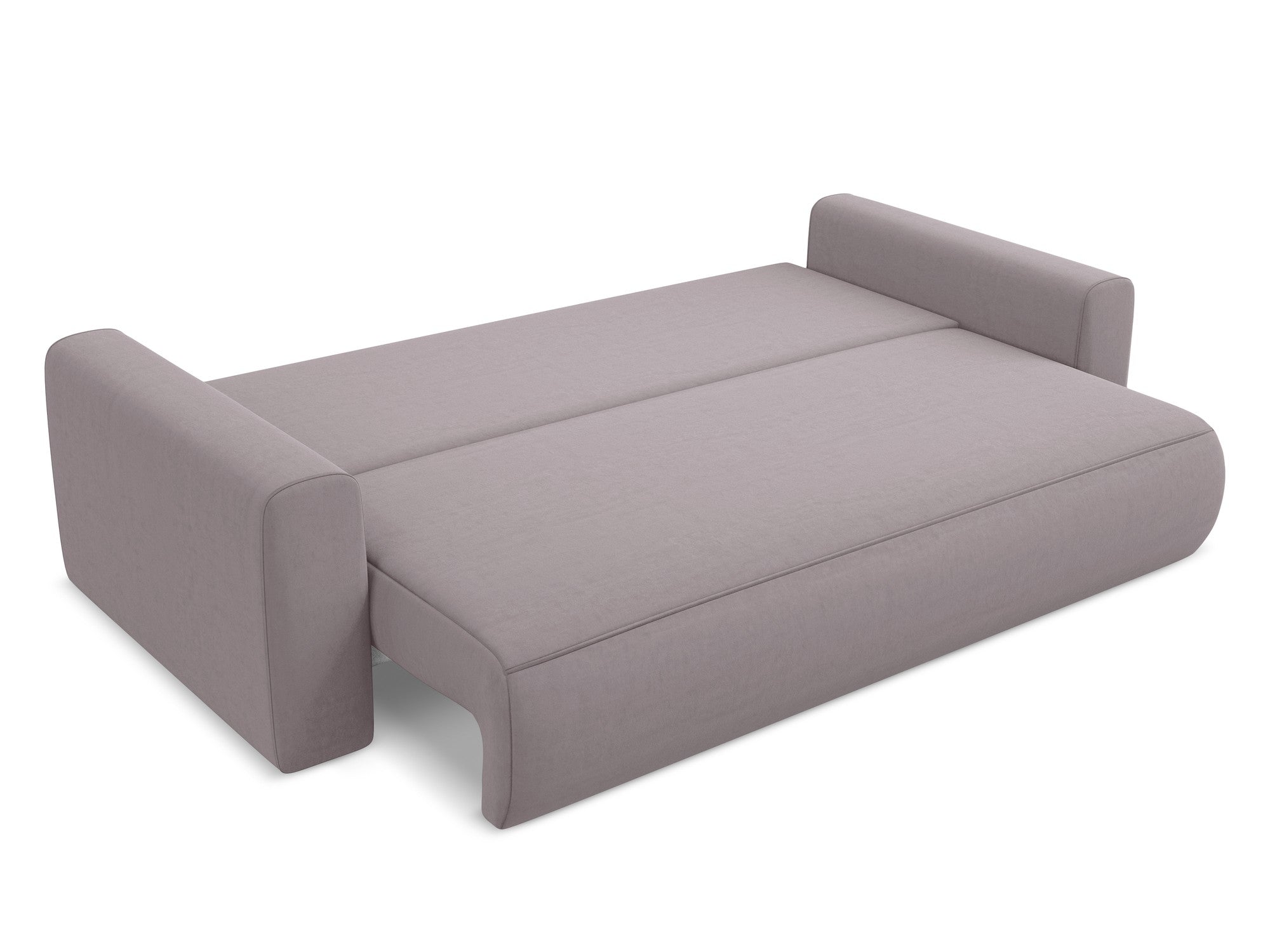 Sofa aus Samt für 3 Personen mit Schlaf-Funktion KAPUA in Lavendel