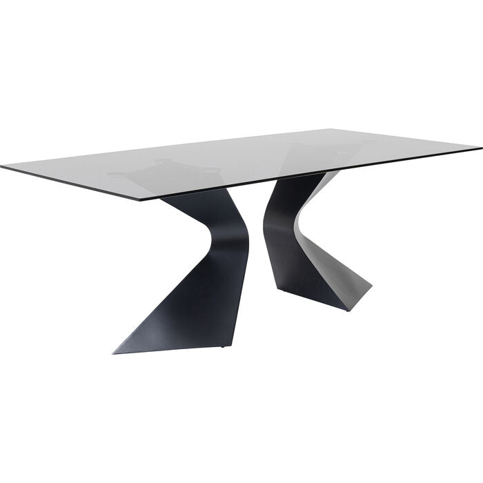 GLASS GLORY BLACK TABLE