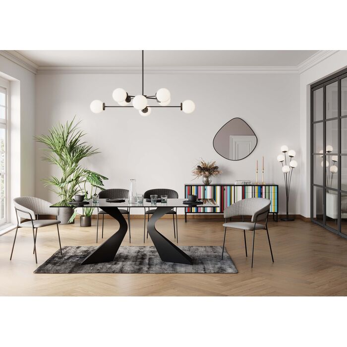 GLASS GLORY BLACK TABLE