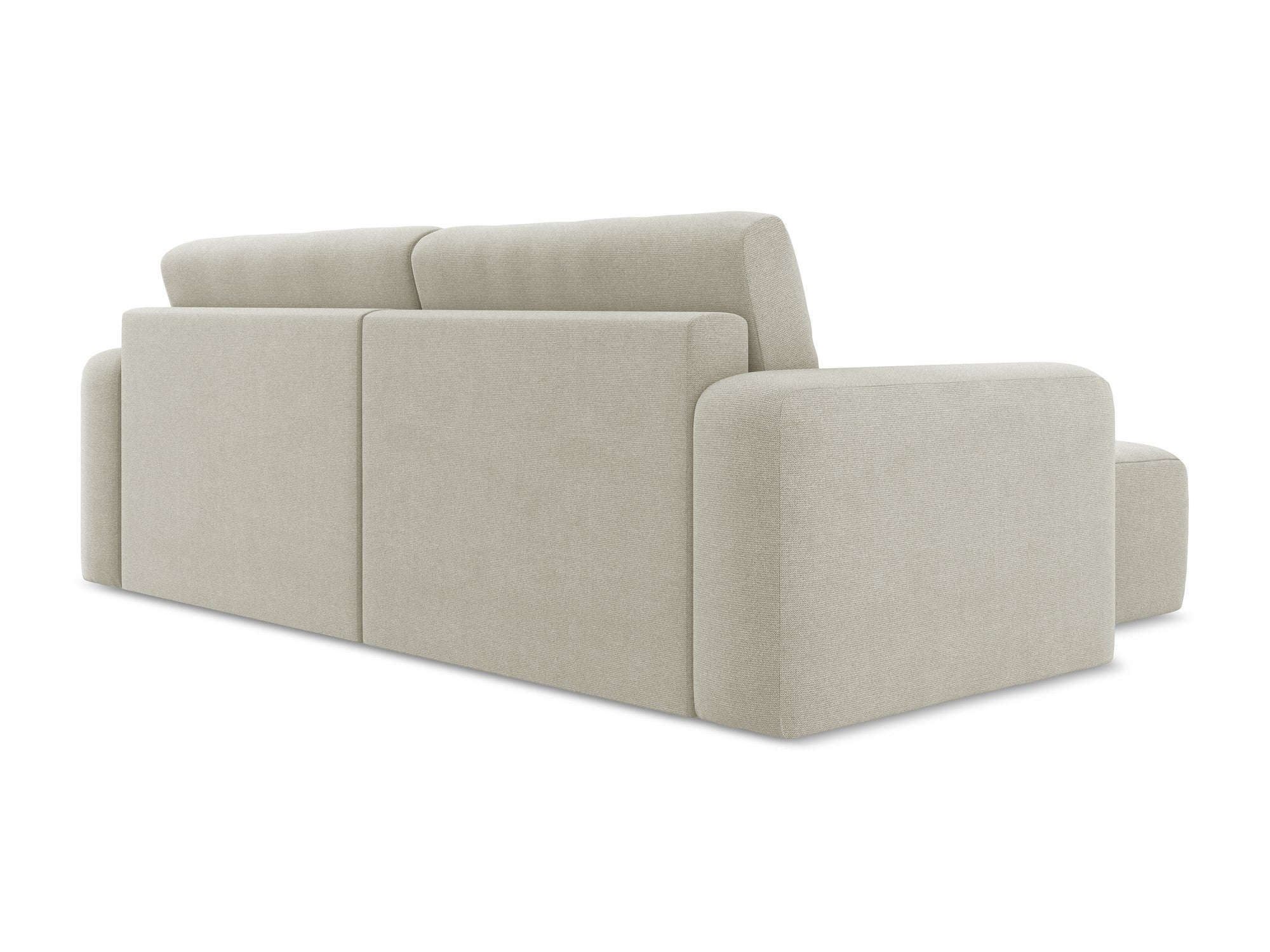 Left-sided corner sofa bed KONA light beige