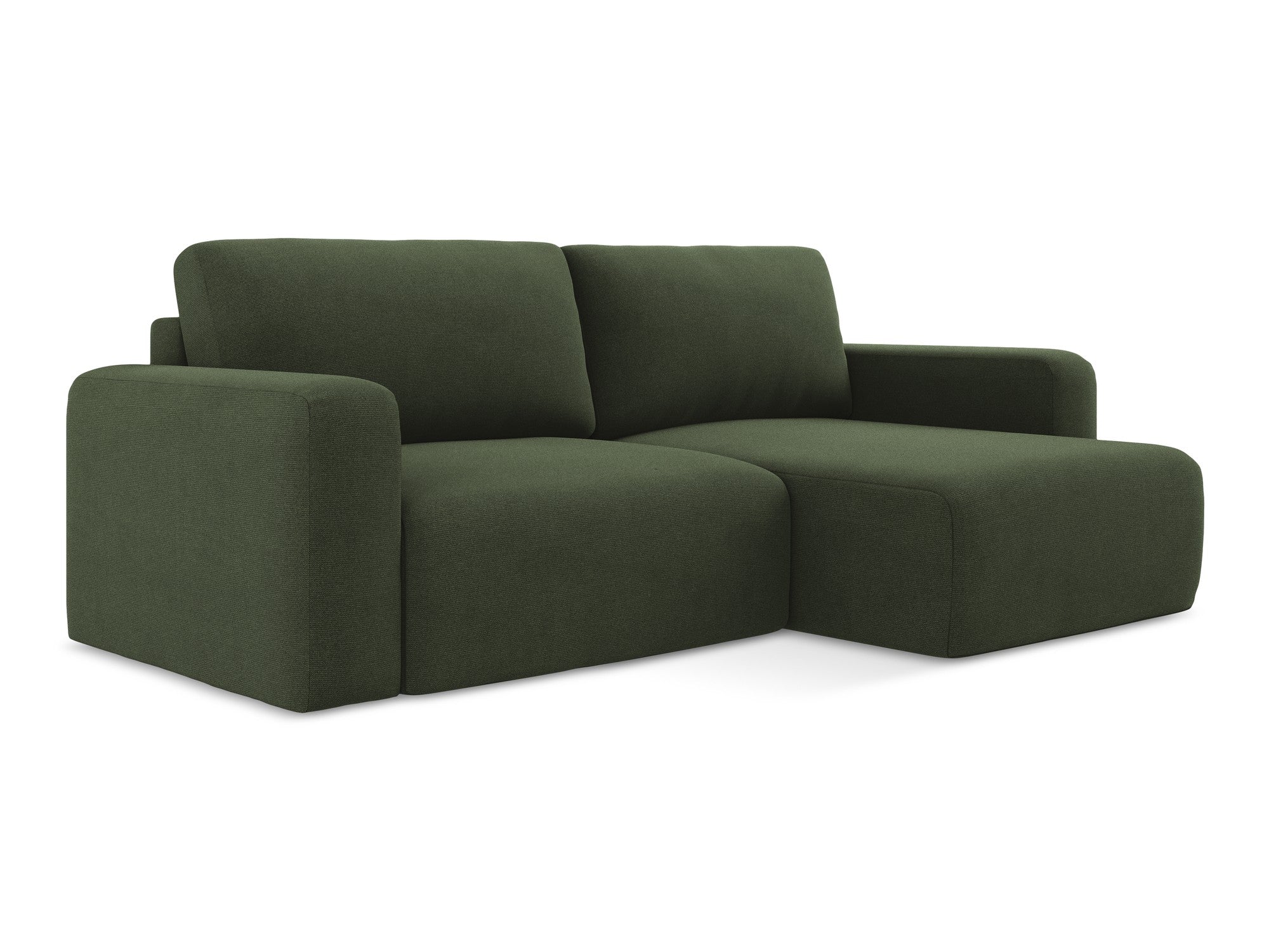 Right-sided corner sofa bed KONA olive