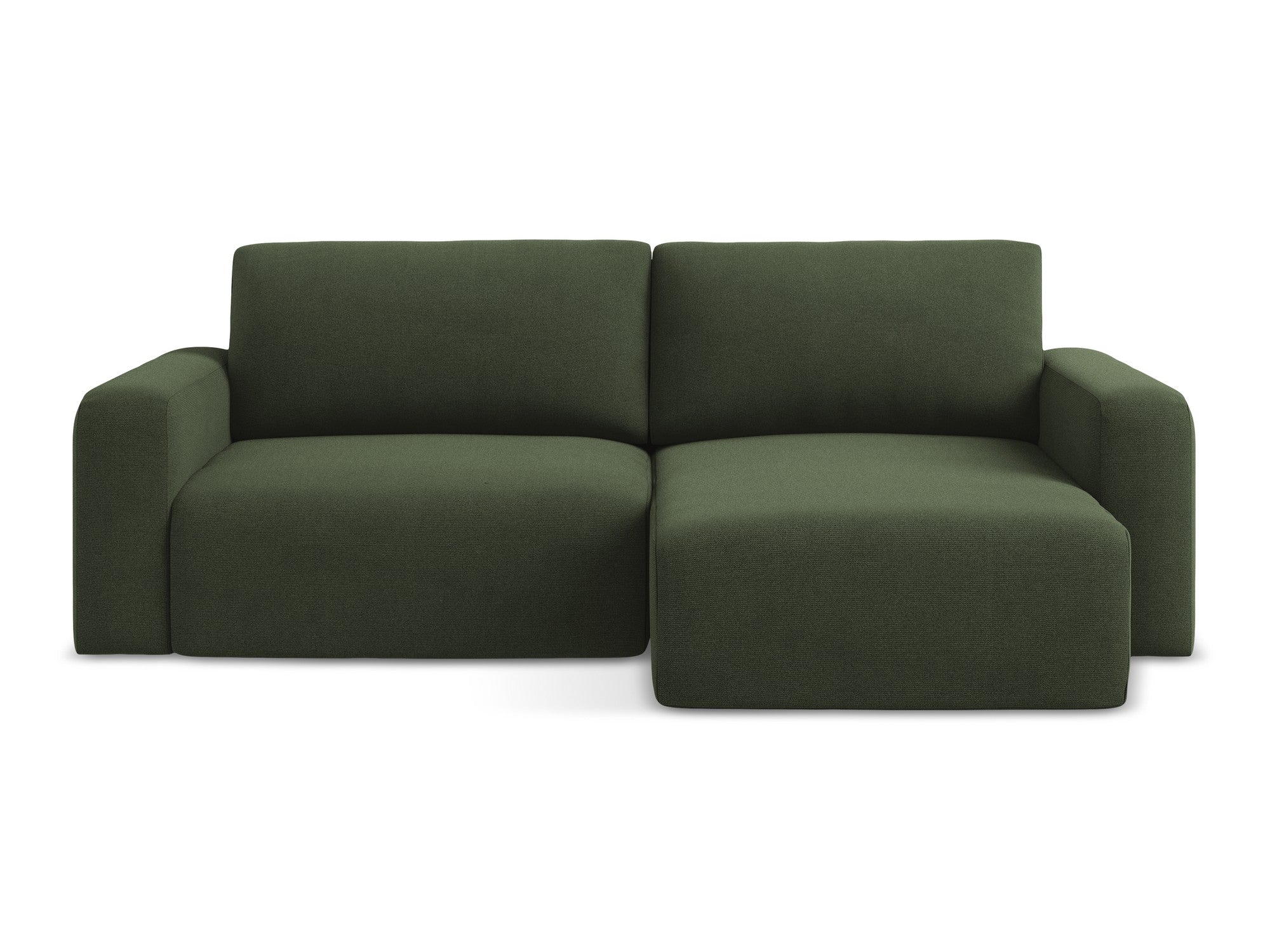 Right-sided corner sofa bed KONA olive