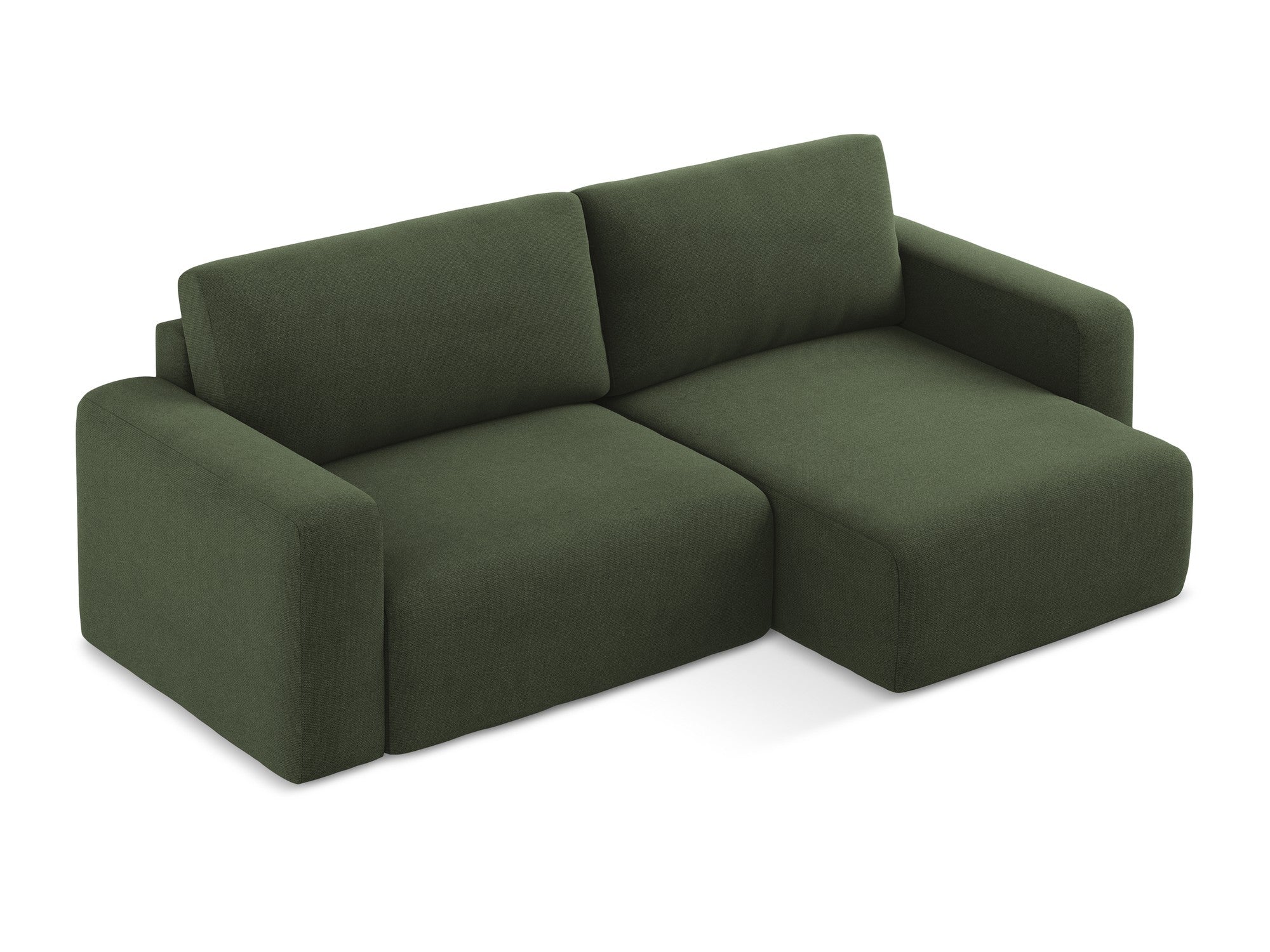 Right-sided corner sofa bed KONA olive