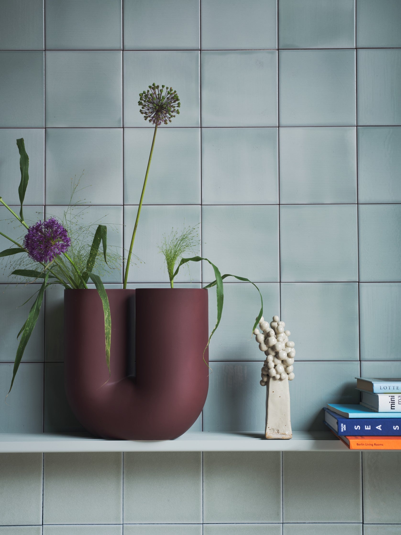 Vase KINK bordeaux