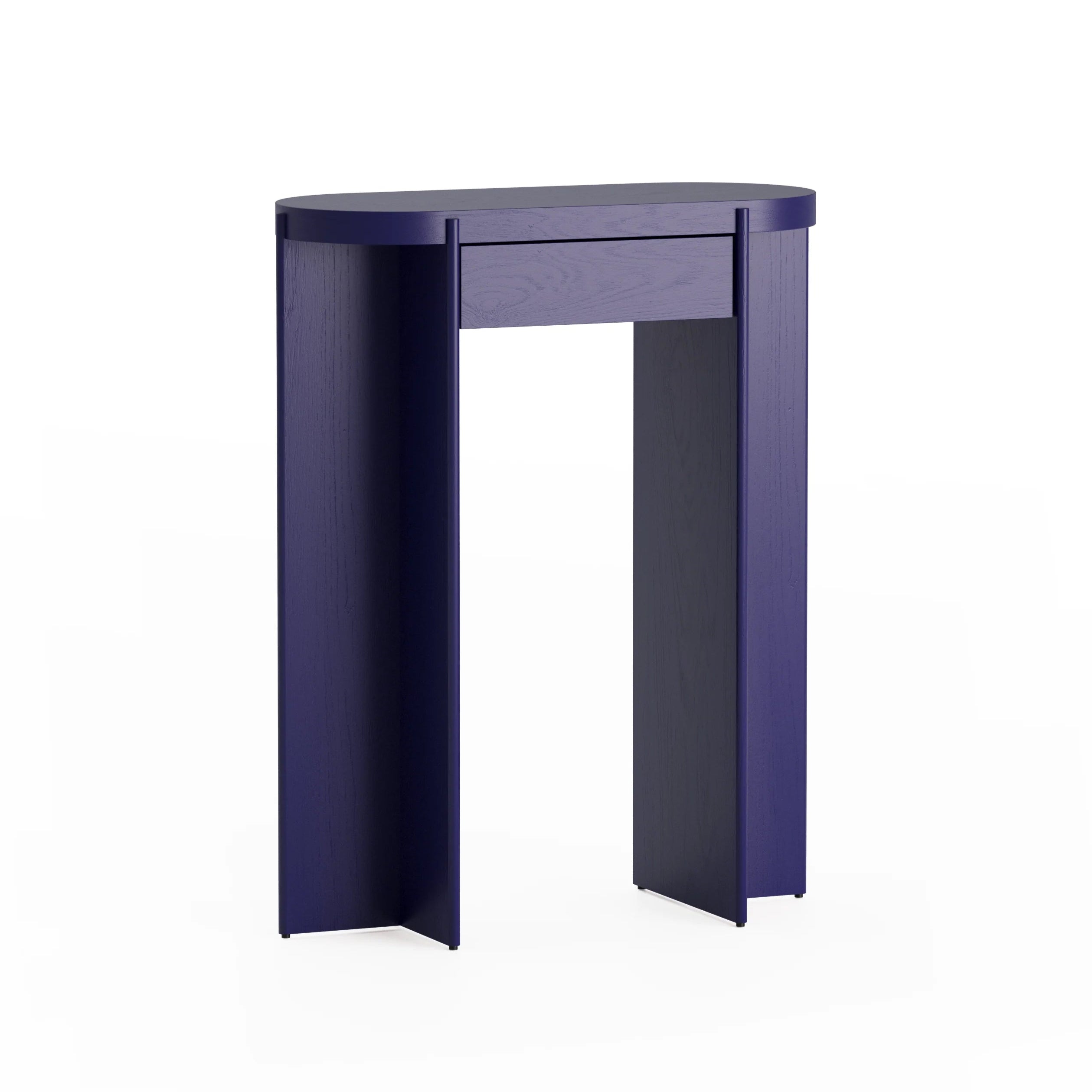 Konsole KIRU kobaltblau Eichenholz