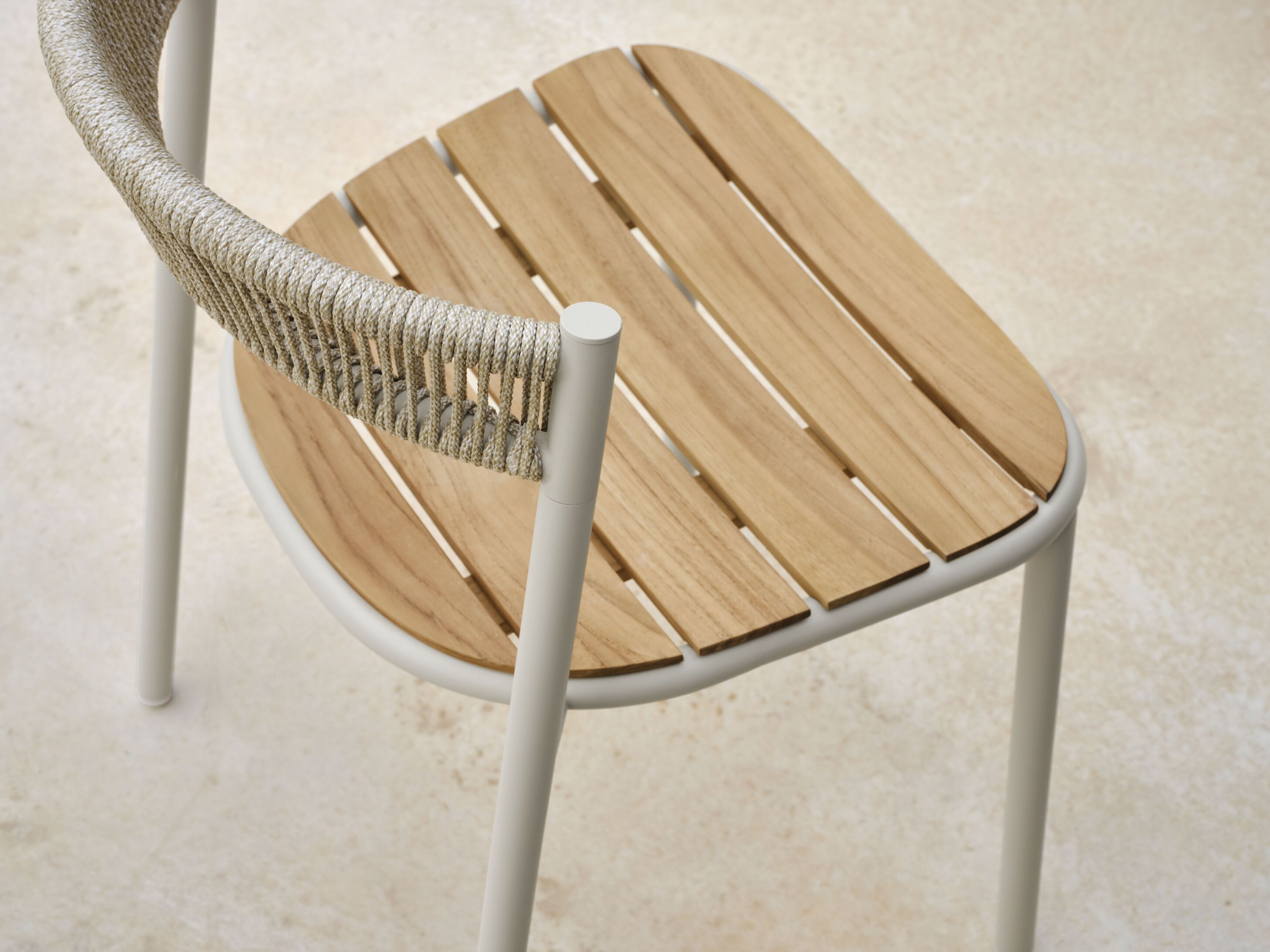 Outdoor Chair KITE with Gray Steel Base