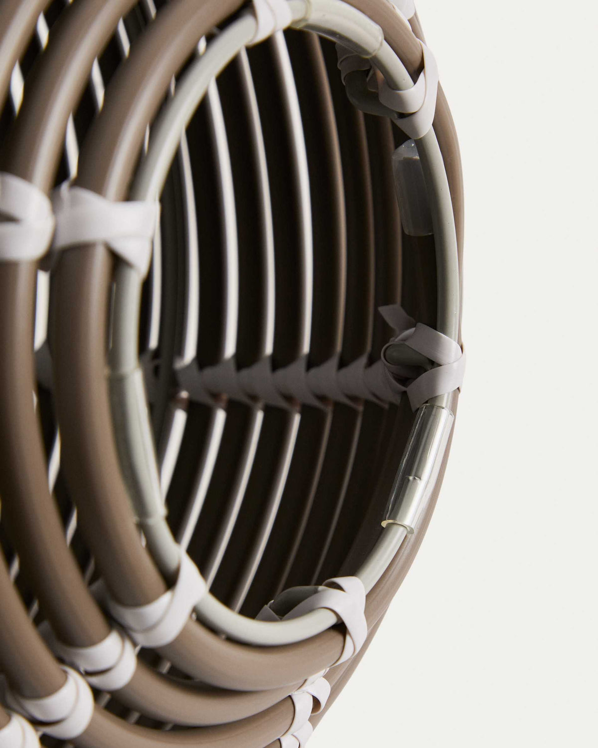 Lampa stołowa ogrodowa solarna LED GAROINA taupe rattan syntetyczny – ujęcie 10