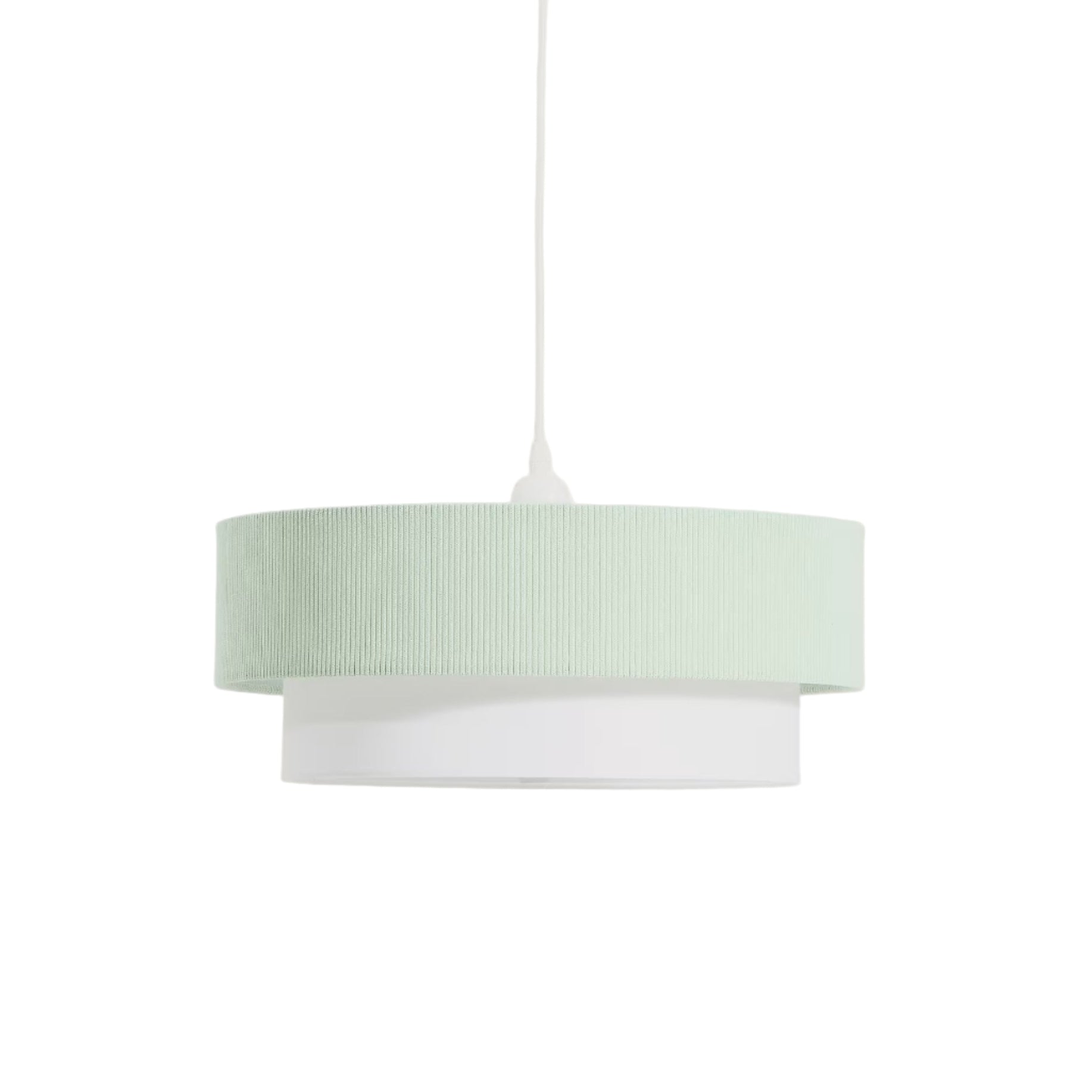 BIANELLA turquoise pendant lamp with white