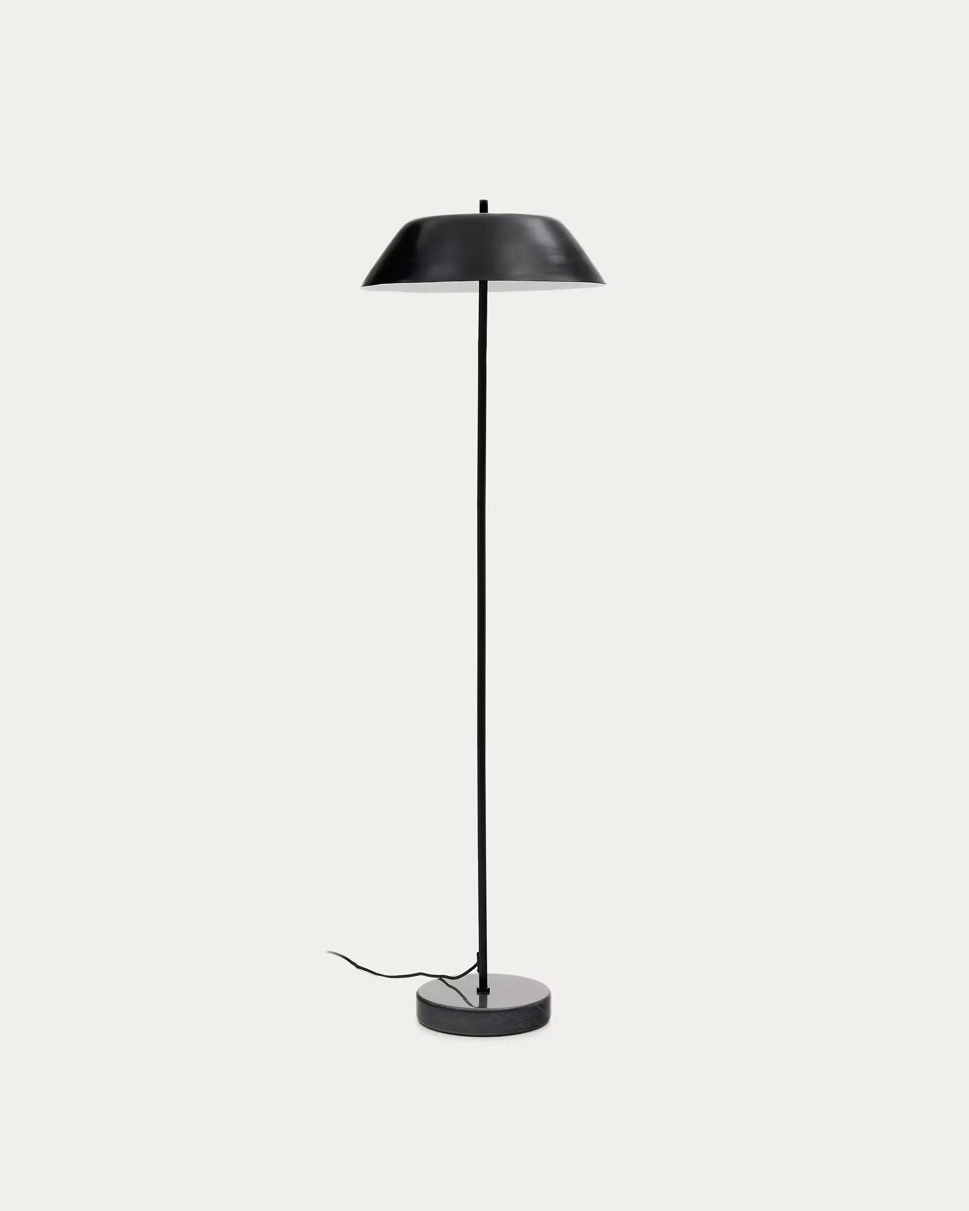 Lampa stojąca SAYRA czarny – marmur