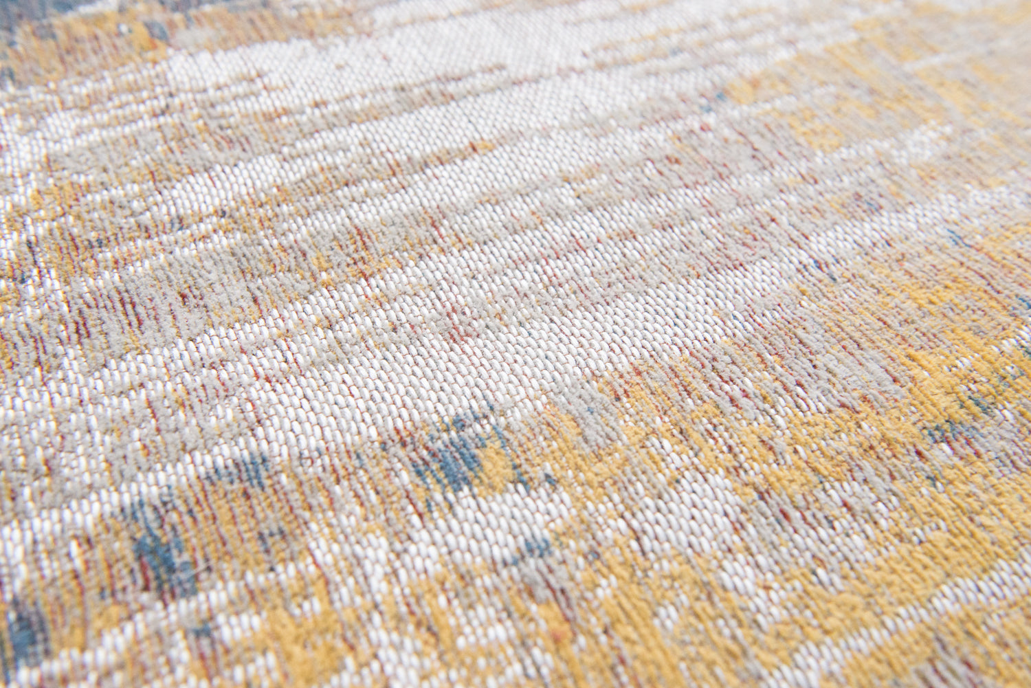 Runde Teppichstreifen Montauk Multi beige-gelb