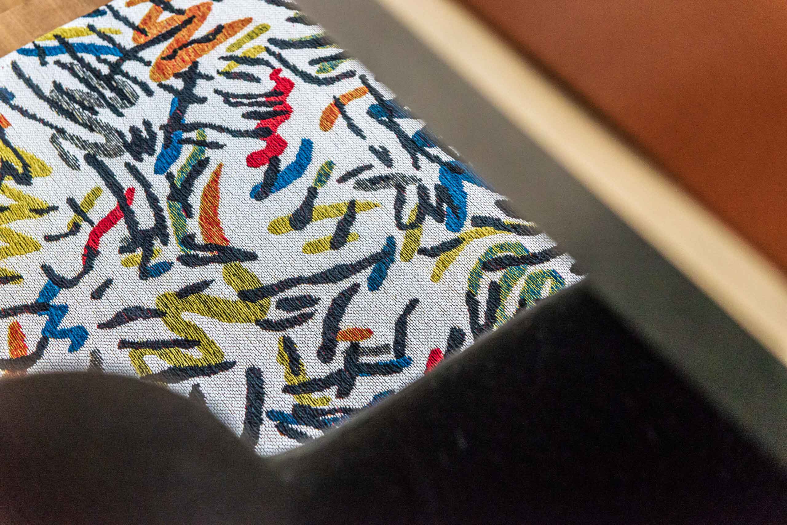 Round rug Grafitto Street Graph Abstract pattern