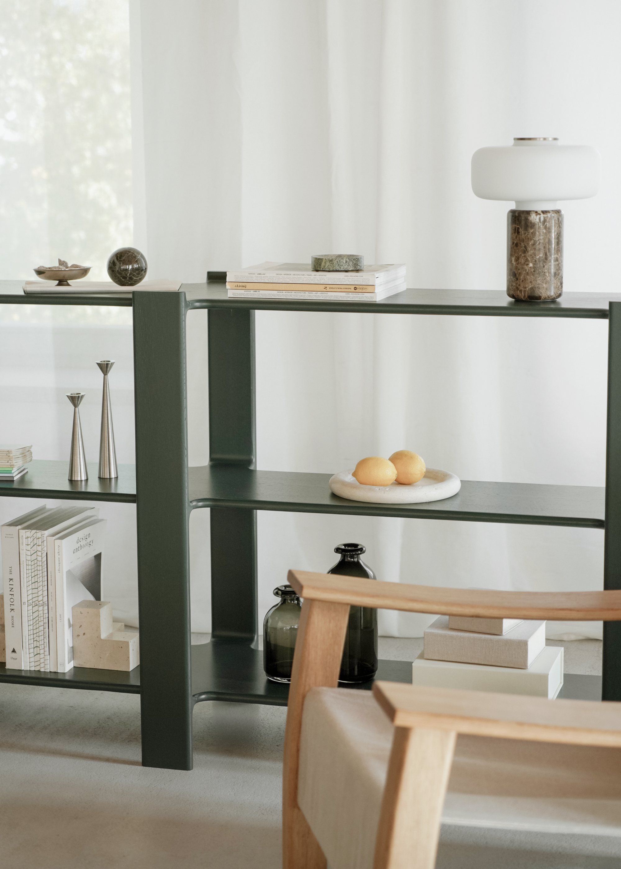 LIGO DUO Shelf olive oak wood